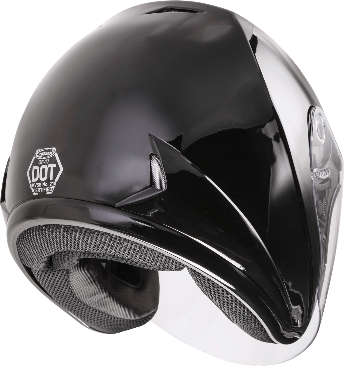 Gmax #G317026N - Of-17 Open-face Helmet Black LG