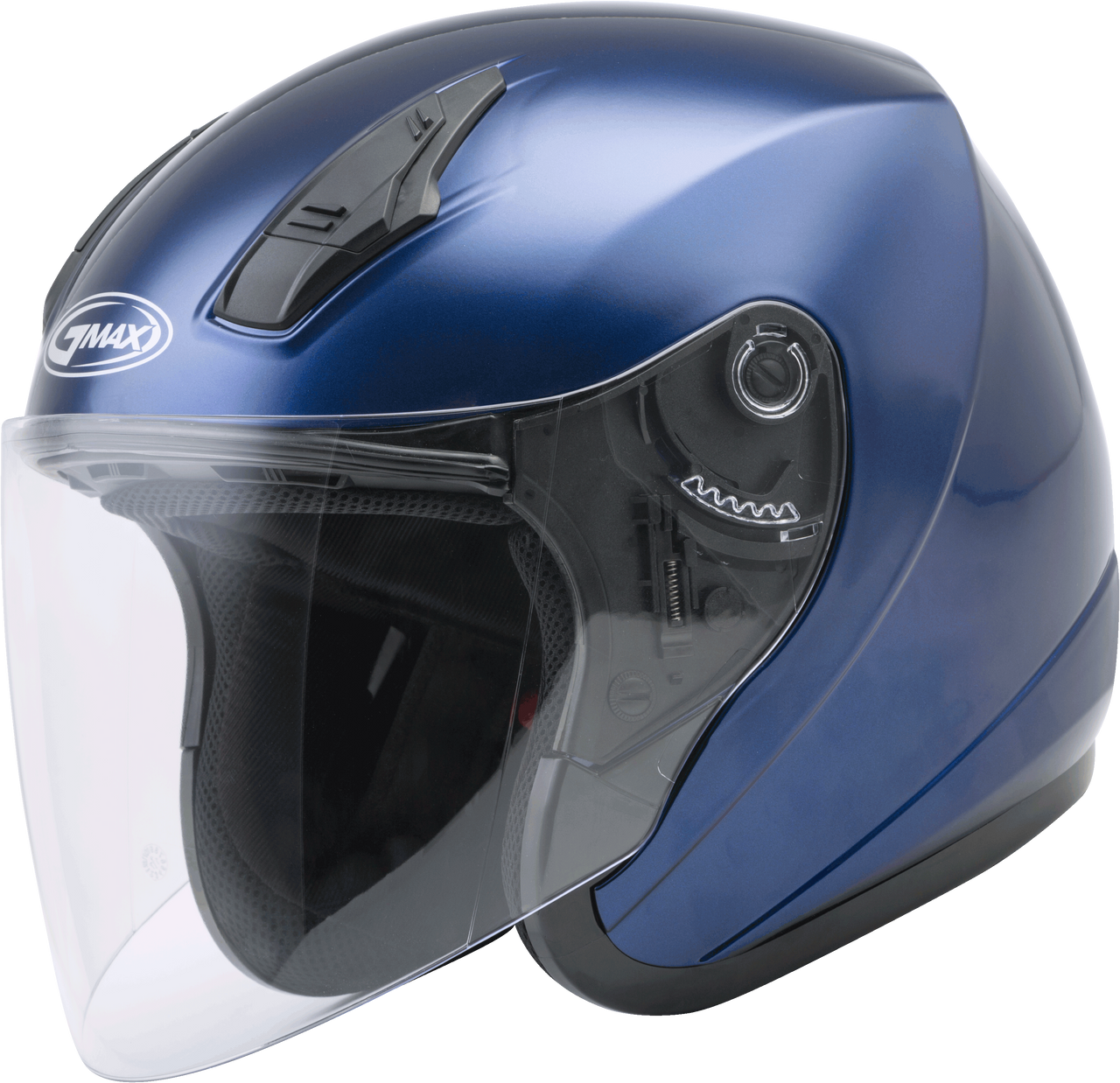 Gmax #G317494N - Of-17 Open-face Helmet Blue SM