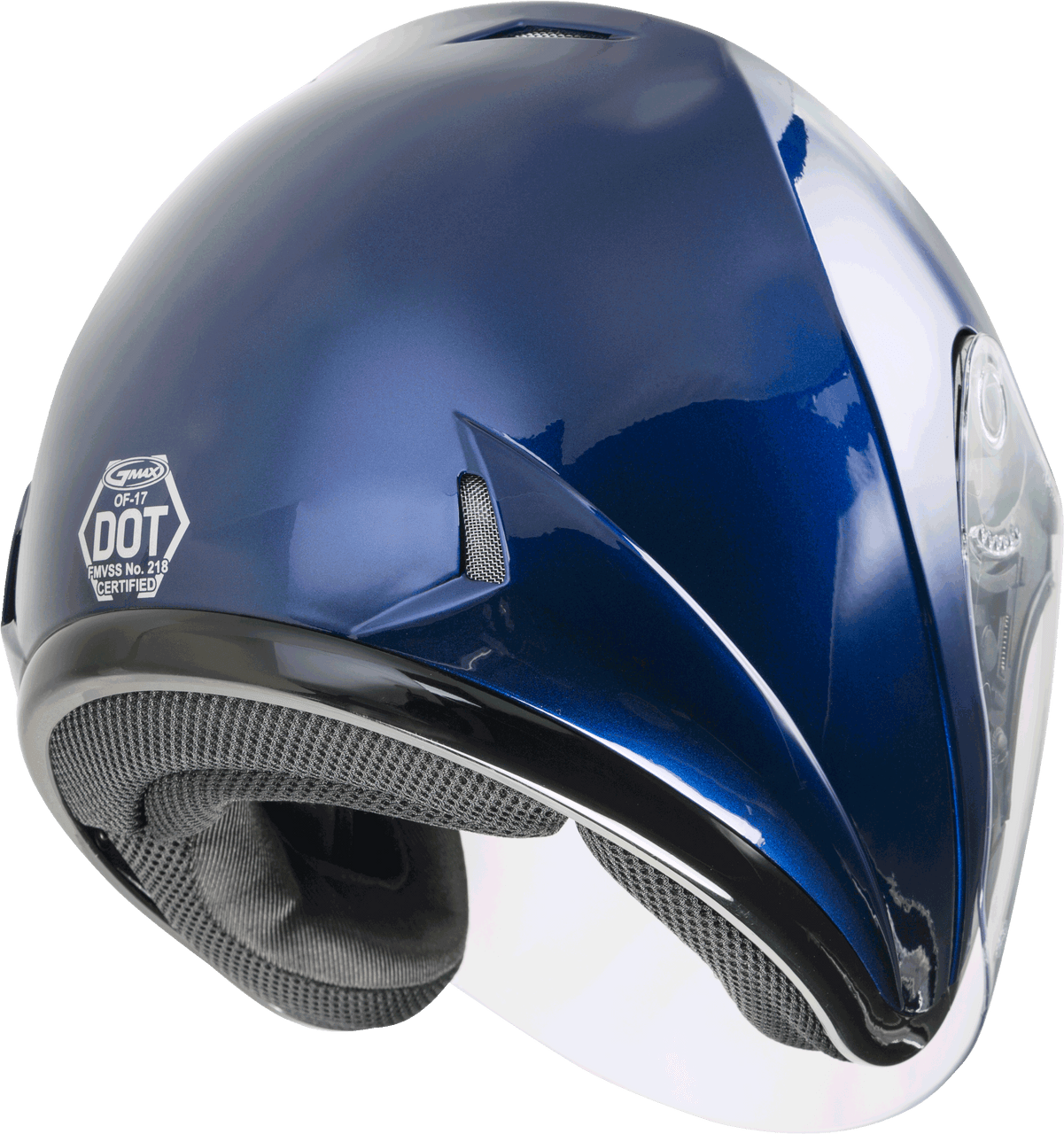 Gmax #G317494N - Of-17 Open-face Helmet Blue SM