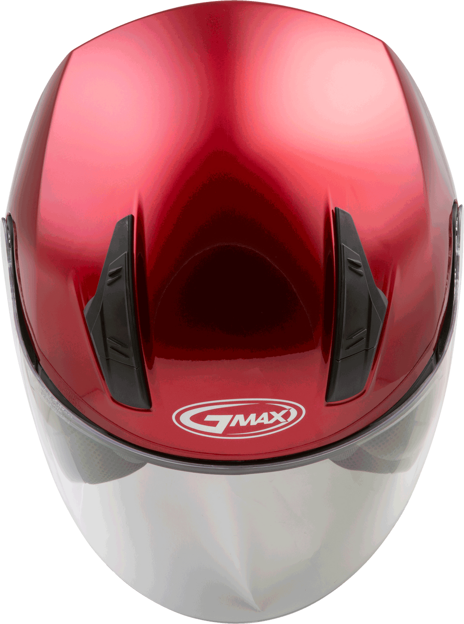 Gmax #G317093N - Of-17 Open-face Helmet Candy RED XS