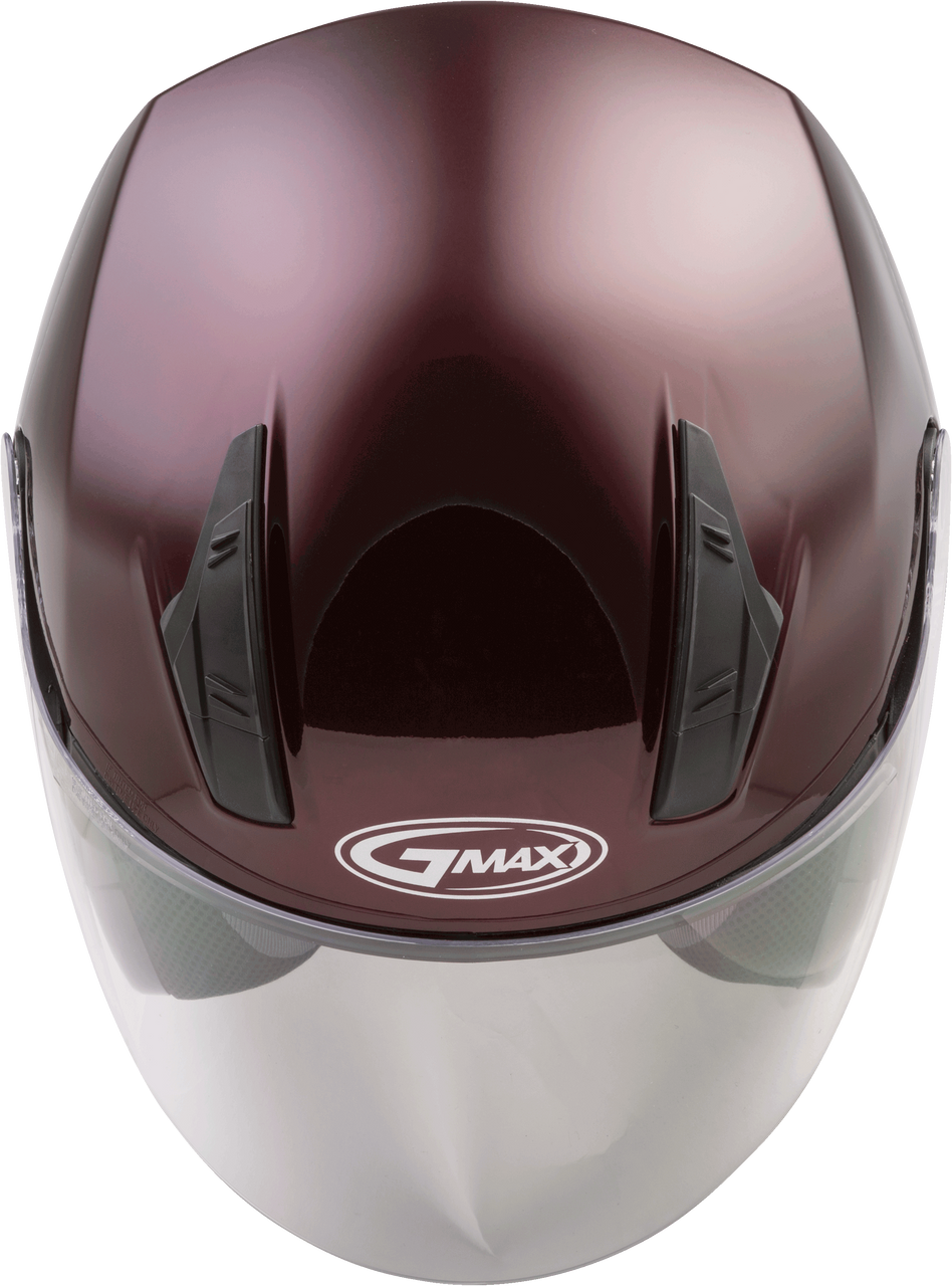 Gmax #G317109N - Of-17 Open-face Helmet Wine RED 3X