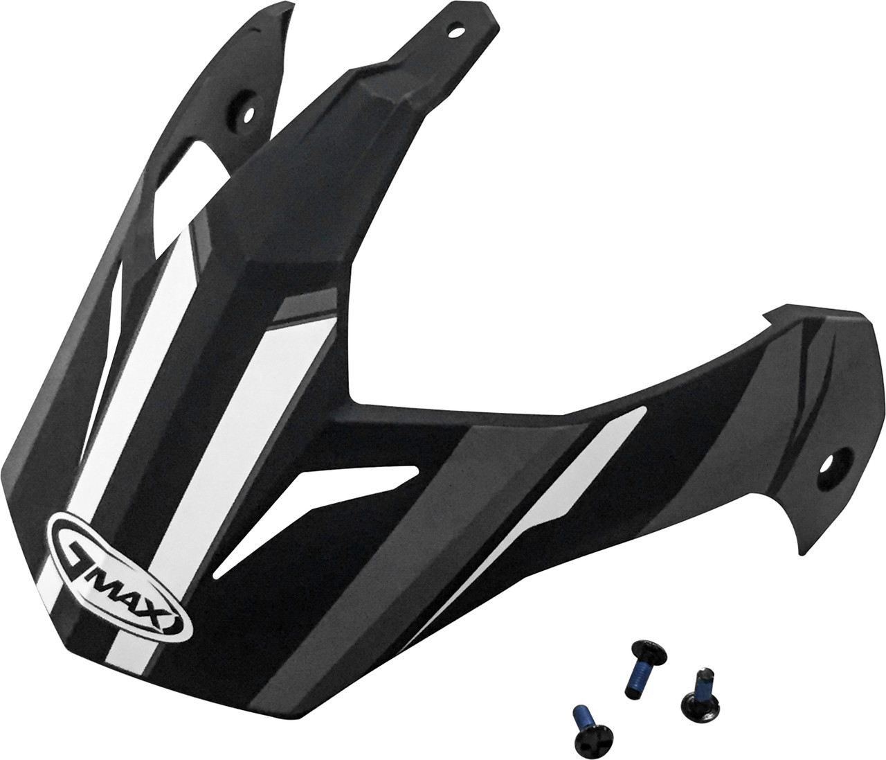 Gmax #G011088 - Visor Vertical Matte Black Dark Silver W/Screw Gm-11