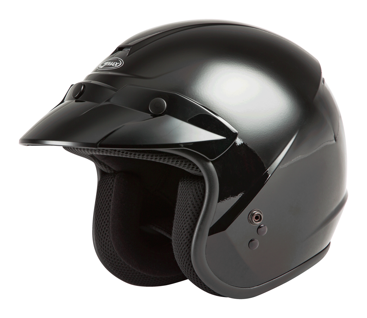 Gmax #G1020026 - Of-2 Open-face Helmet Black LG