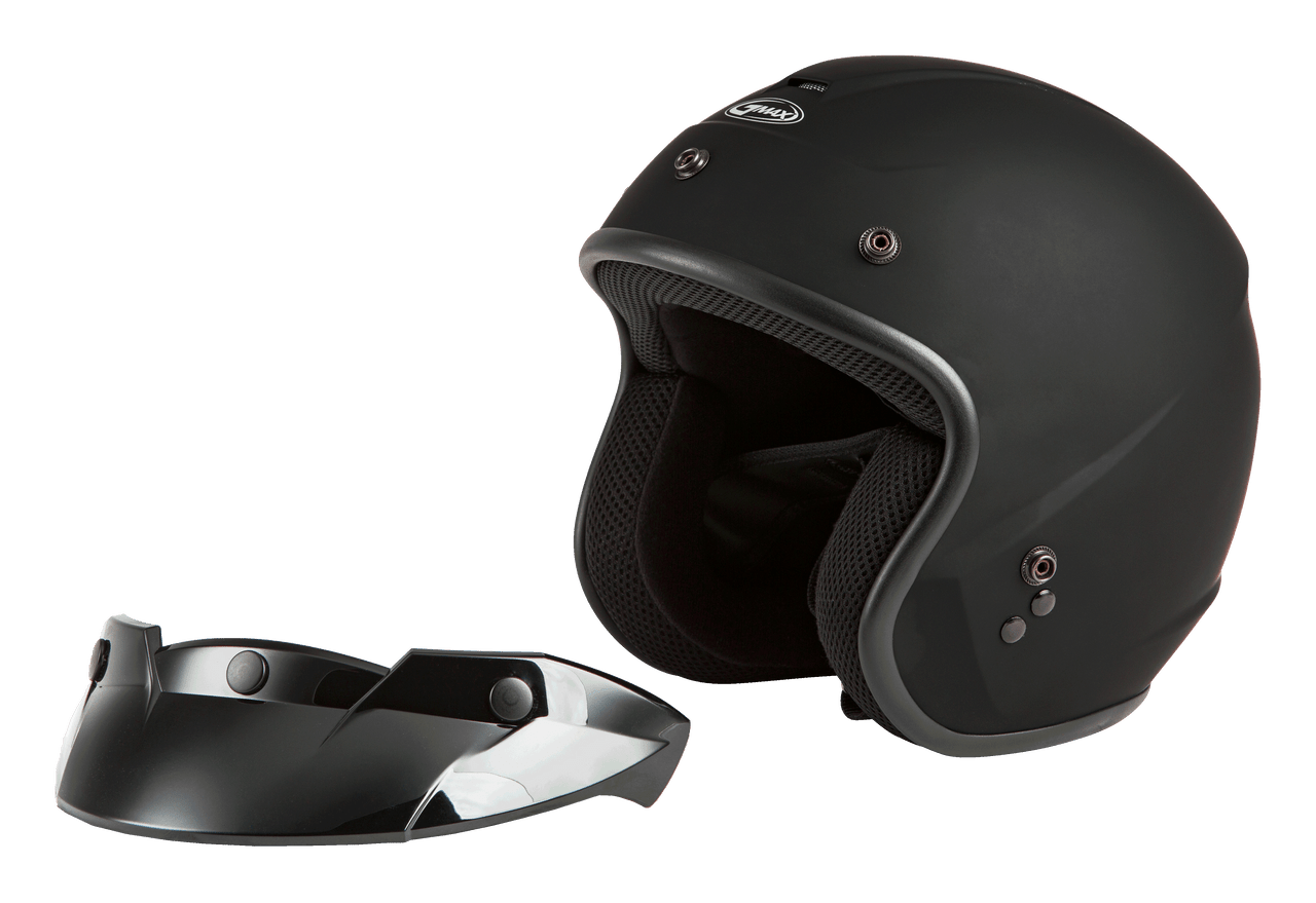 Gmax #G1020070 - Youth Of-2y Open-face Helmet Matte Black YS
