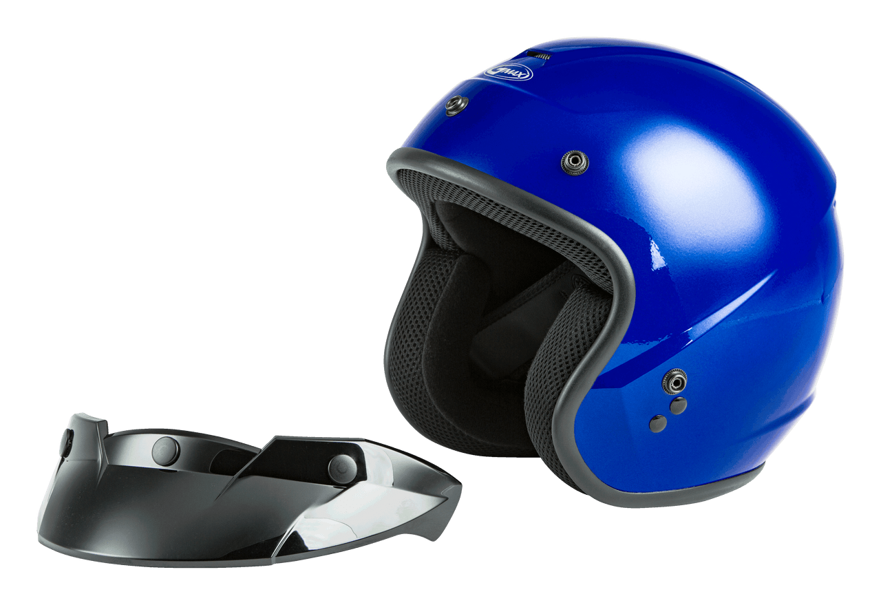 Gmax #G1020048 - Of-2 Open-face Helmet Blue 2X