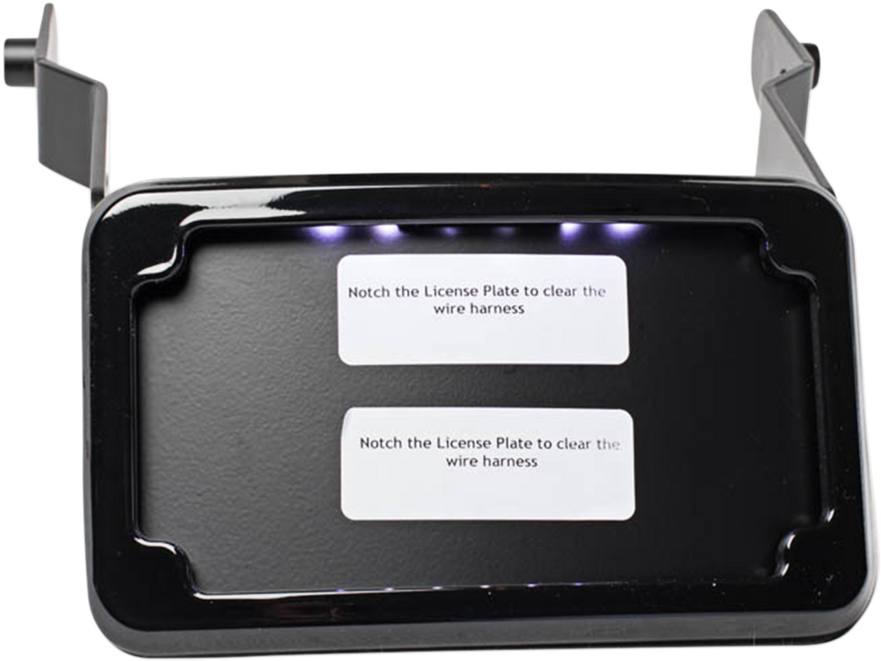 LP Plate Frame & Mount with Tag Light - XL - Black