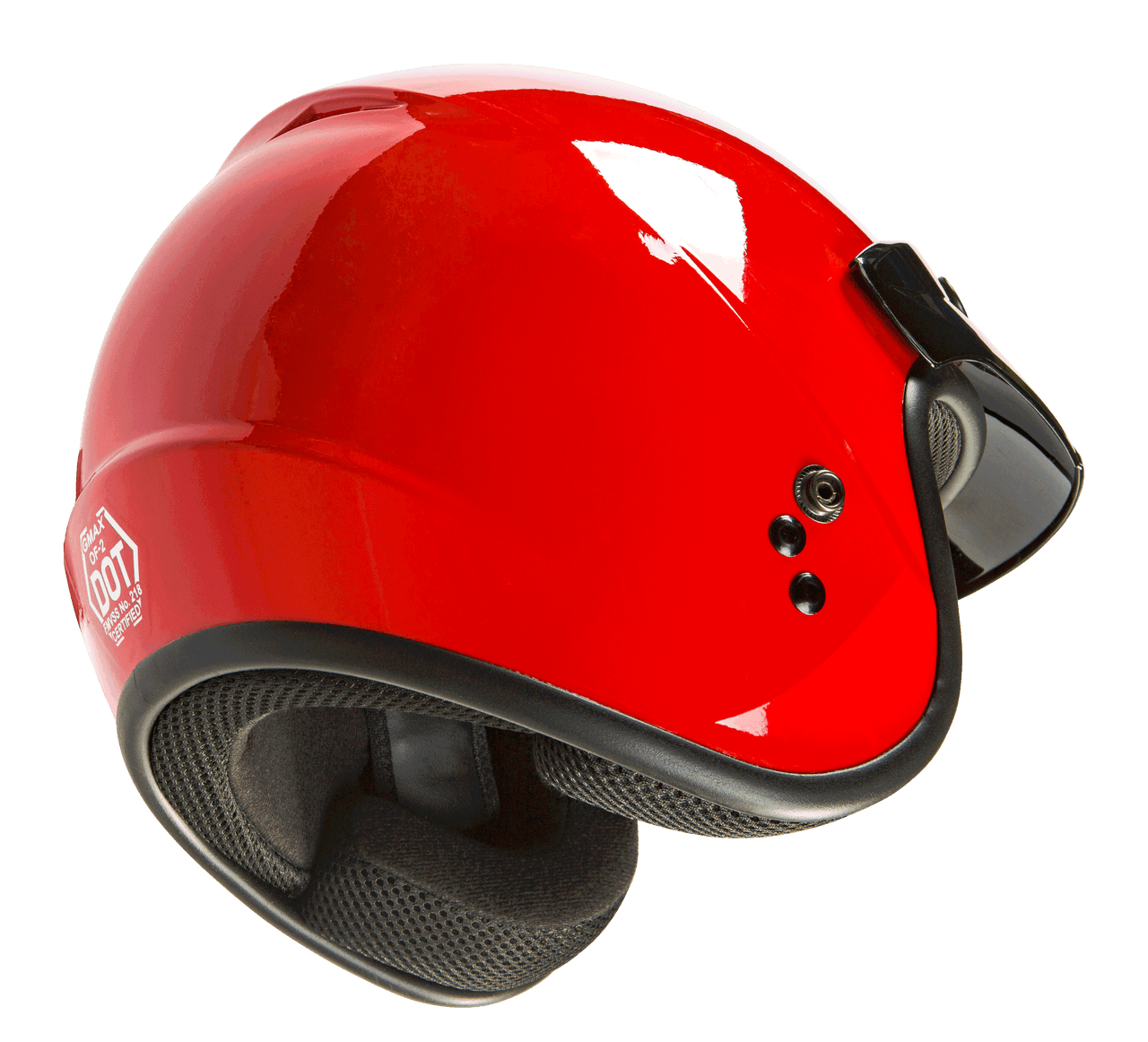 Gmax #G1020373 - Of-2 Open-face Helmet RED XS
