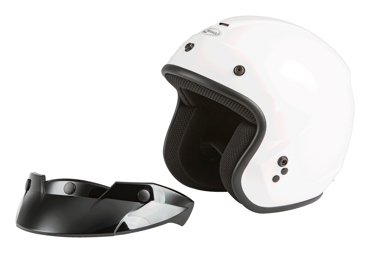 Gmax #G1020010 - Youth Of-2y Open-face Helmet White YS