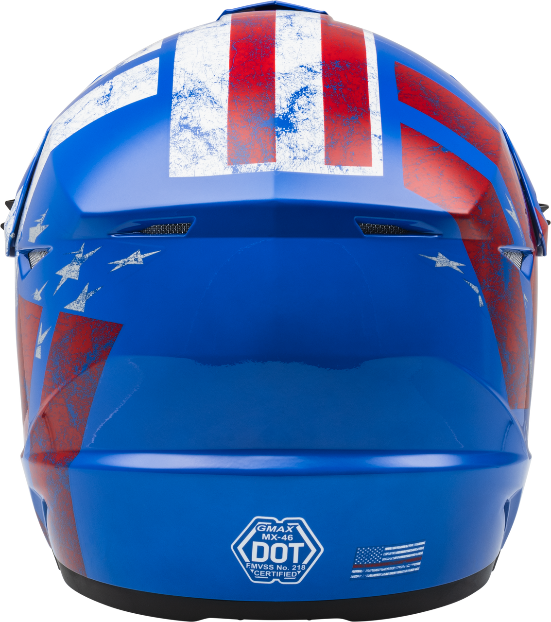 Gmax #D3466041 - Youth Mx-46y Patriot Off-road Helmet RED/White/Blue YM