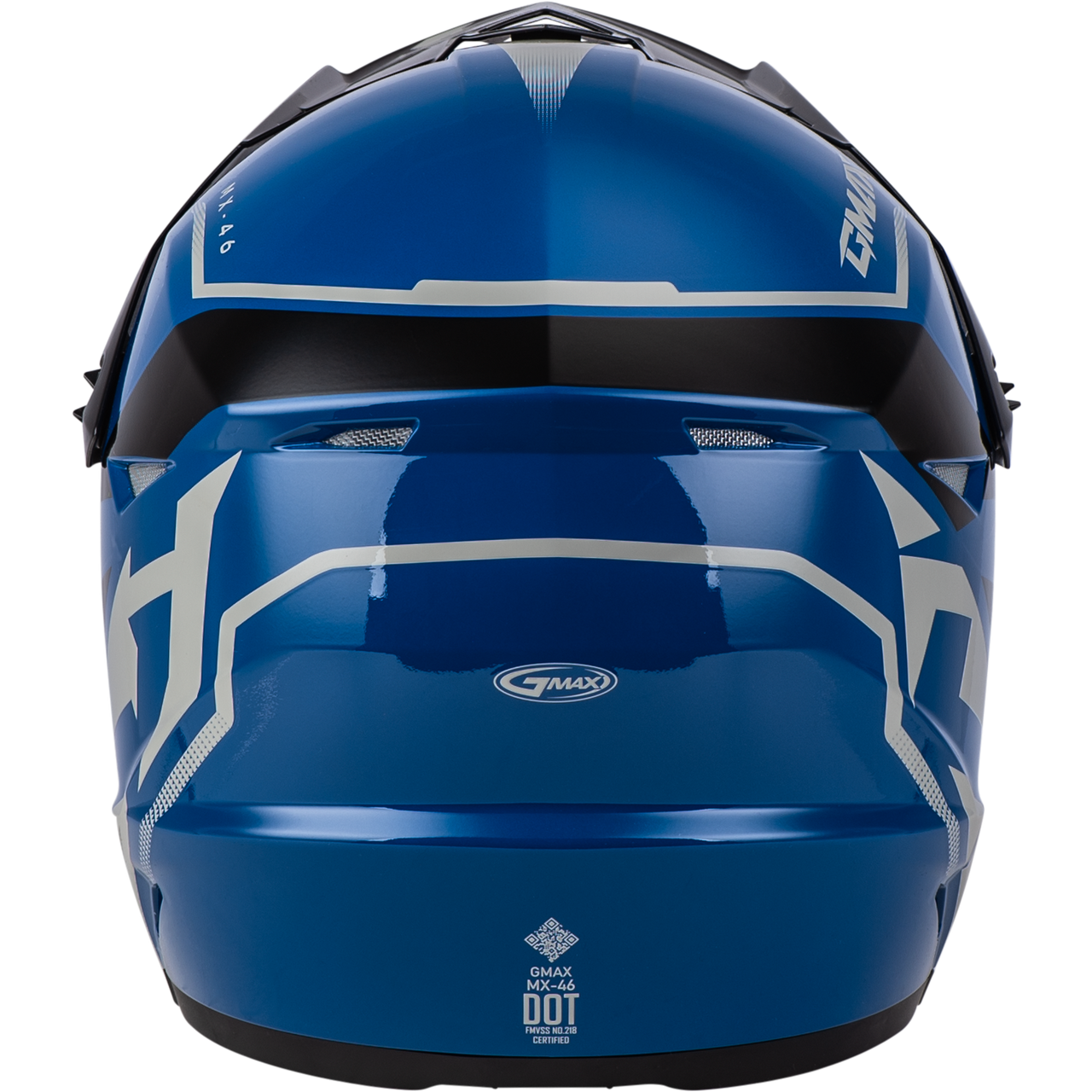 Gmax #D3464435 - Mx-46 Compound Helmet Blue/Black/Grey MD