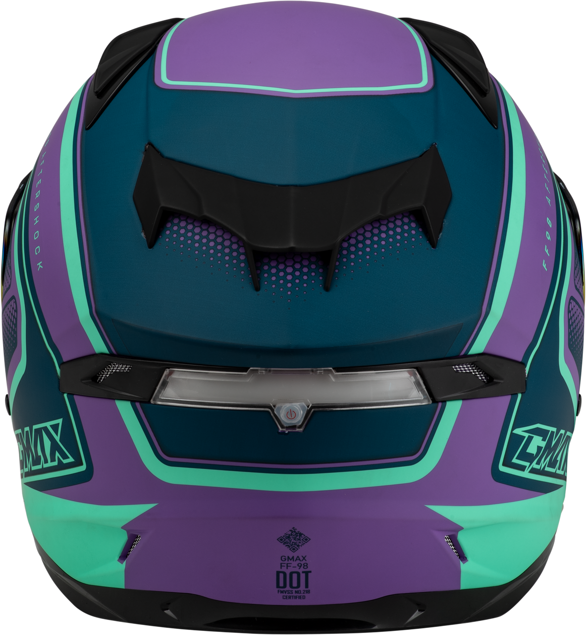 Gmax #F19841014-DOT - Ff-98 Aftershock Helmet Matte Purple/Blue SM