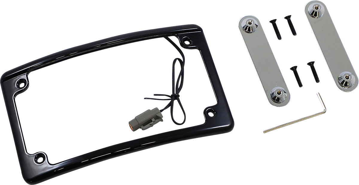 LED License Plate Frame - CVO - Chrome