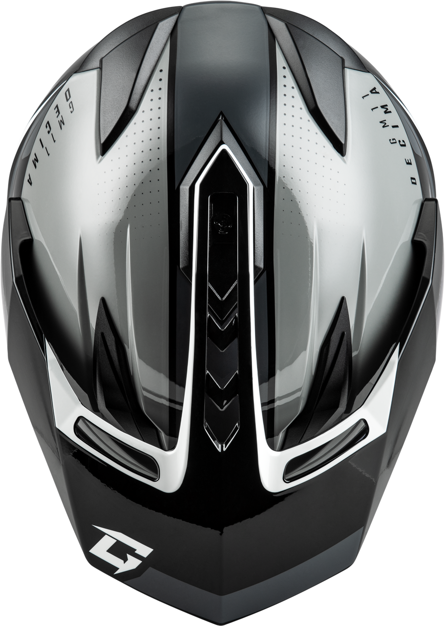 Gmax #A1116456 - Gm-11 Decima Helmet Black/Grey/White LG