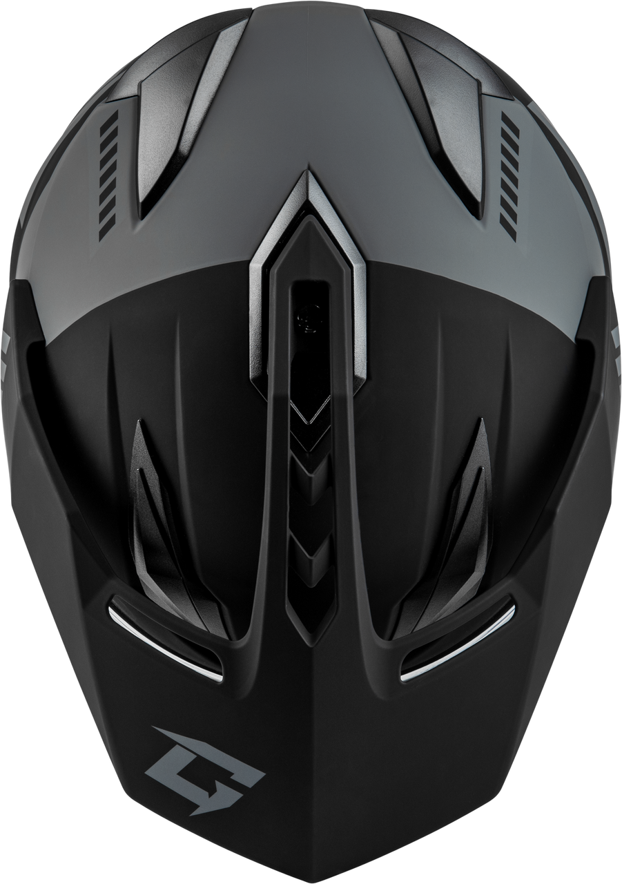 Gmax #A1115818 - Gm-11 Ronin Helmet Matte Black/Silver 2X