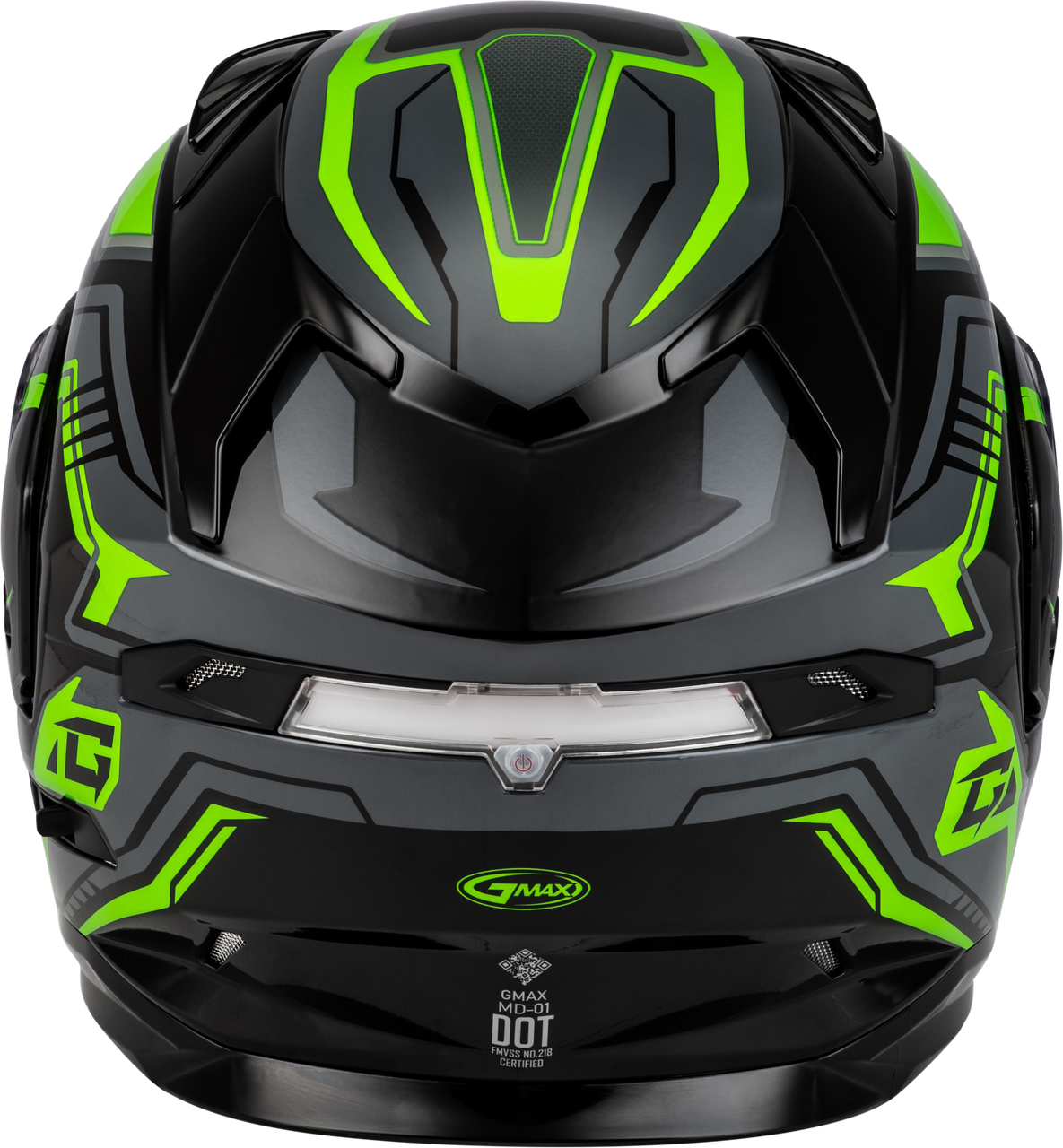 Gmax #M201391313 - Md-01s Transistor Snow Helmet Black/Grey/Green XS