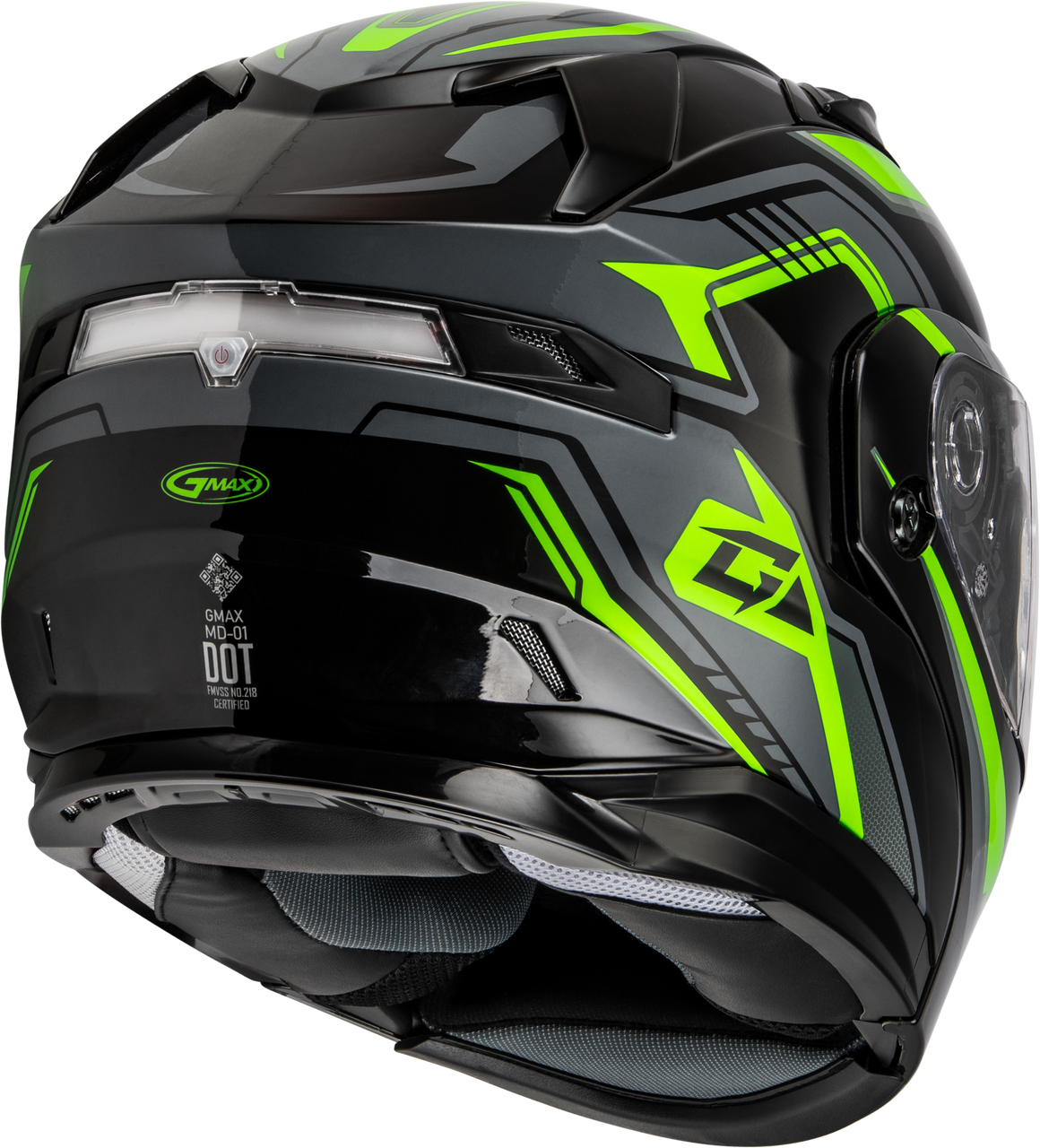 Gmax #M201391313 - Md-01s Transistor Snow Helmet Black/Grey/Green XS