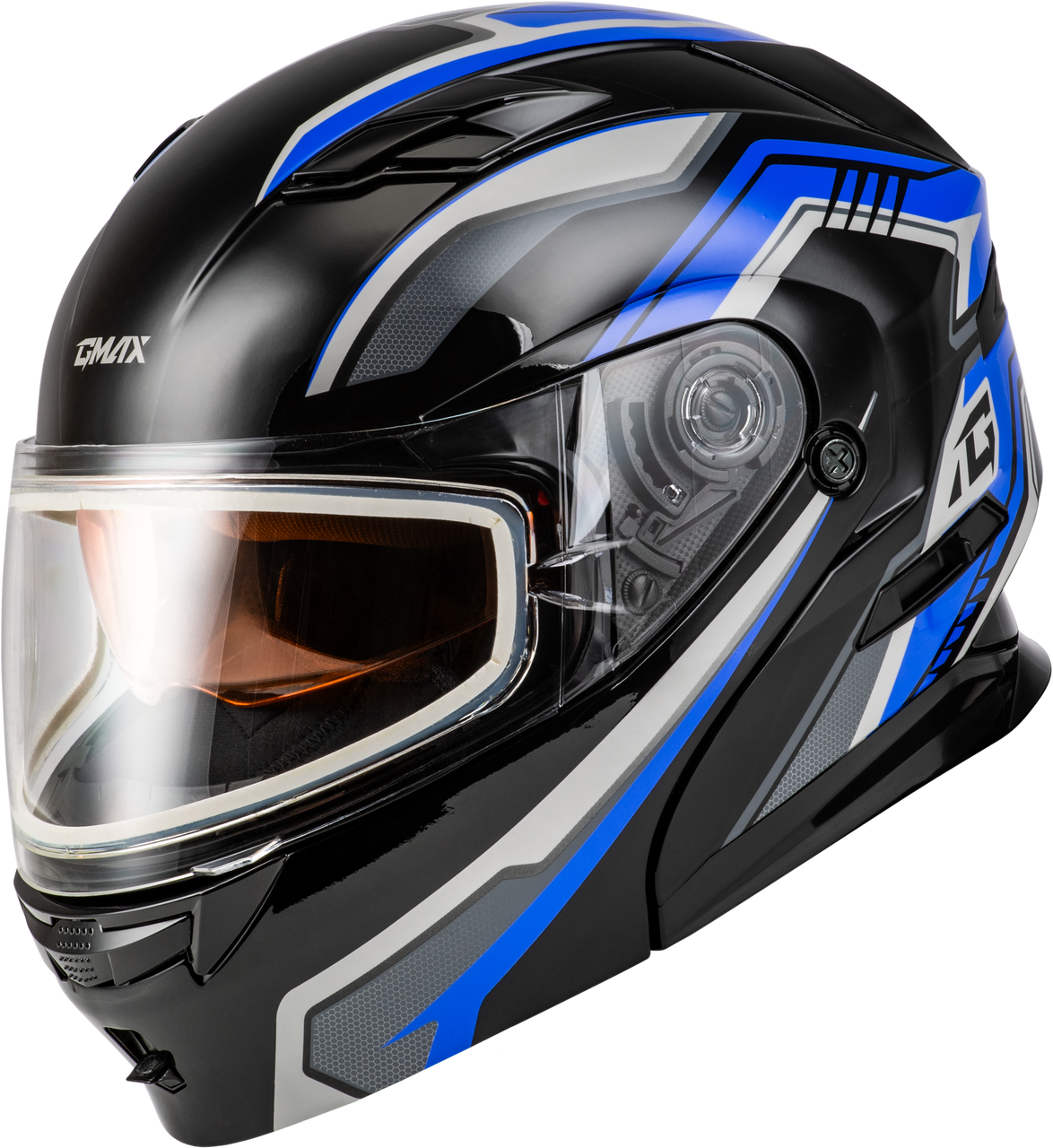 Gmax #M20139434 - Md-01s Transistor Snow Helmet Blue/Black SM