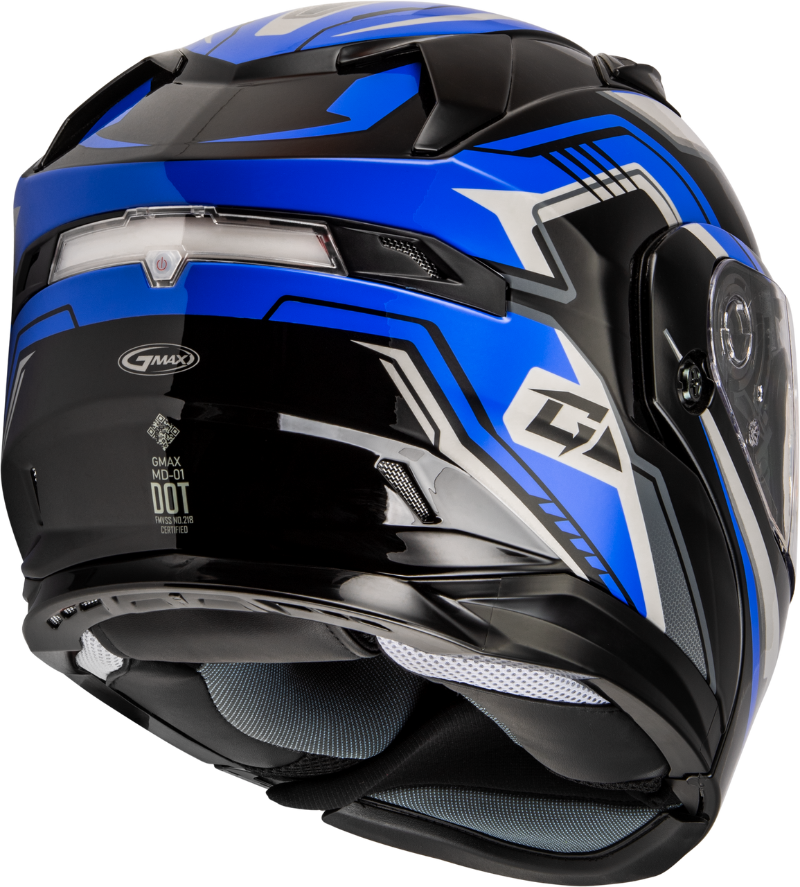Gmax #M20139434 - Md-01s Transistor Snow Helmet Blue/Black SM