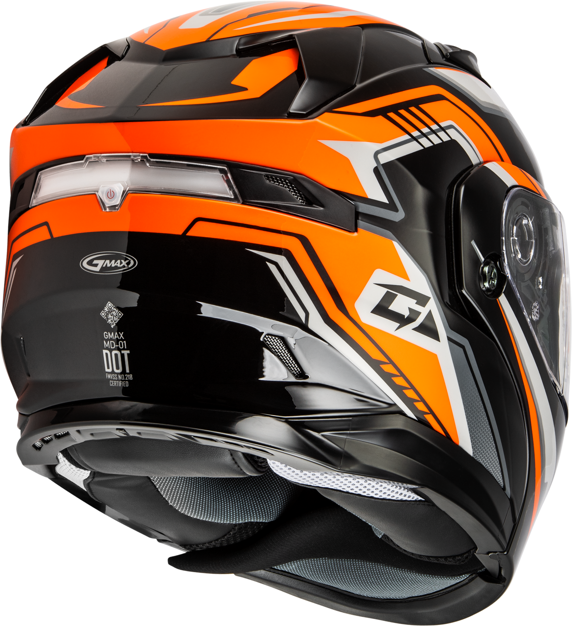 Gmax #M20139284 - Md-01s Transistor Snow Helmet Orange/Black SM