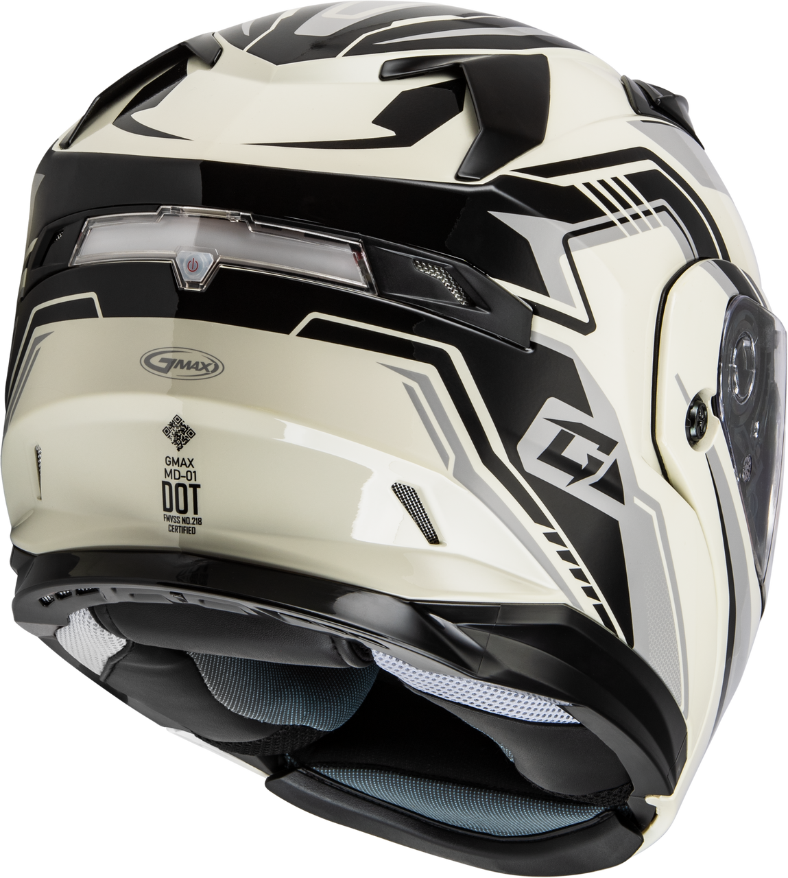 Gmax #M201391323 - Md-01s Transistor Snow Helmet White/Grey/Black XS
