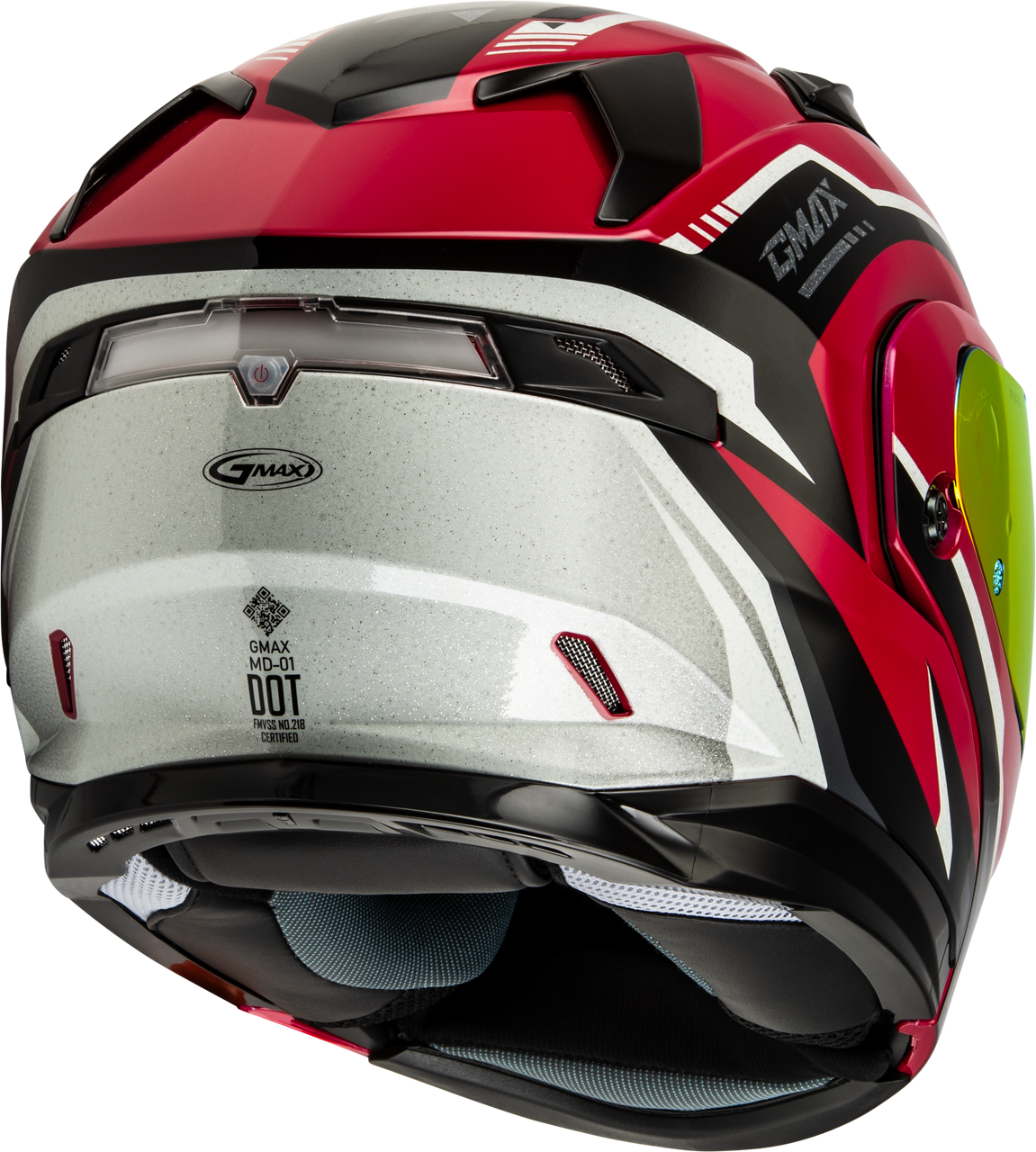 Gmax #M10138376 - Md-01 Volta Helmet RED Metallic LG