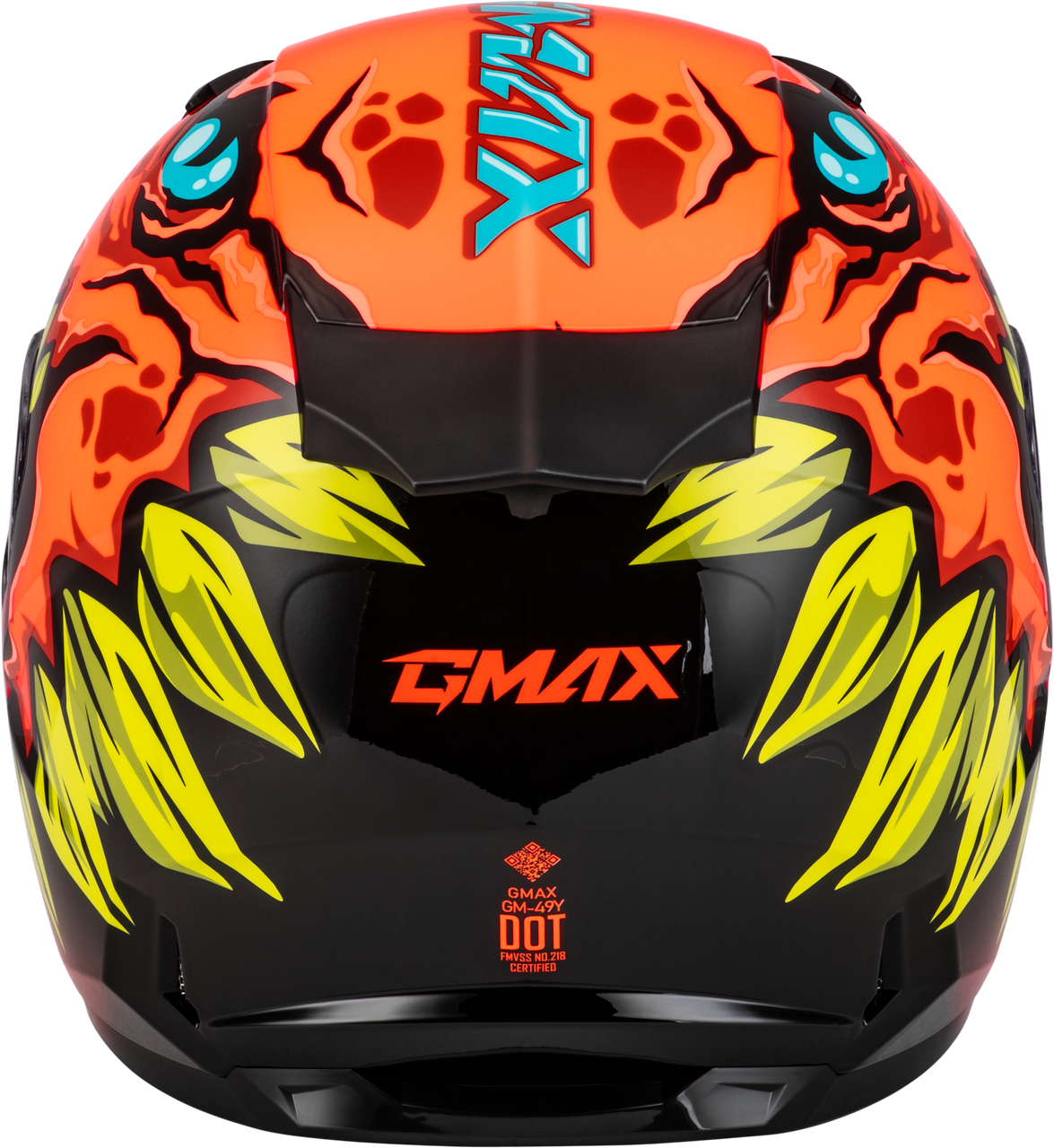Gmax #F1499272 - Youth Gm-49y Drax Helmet Orange YL