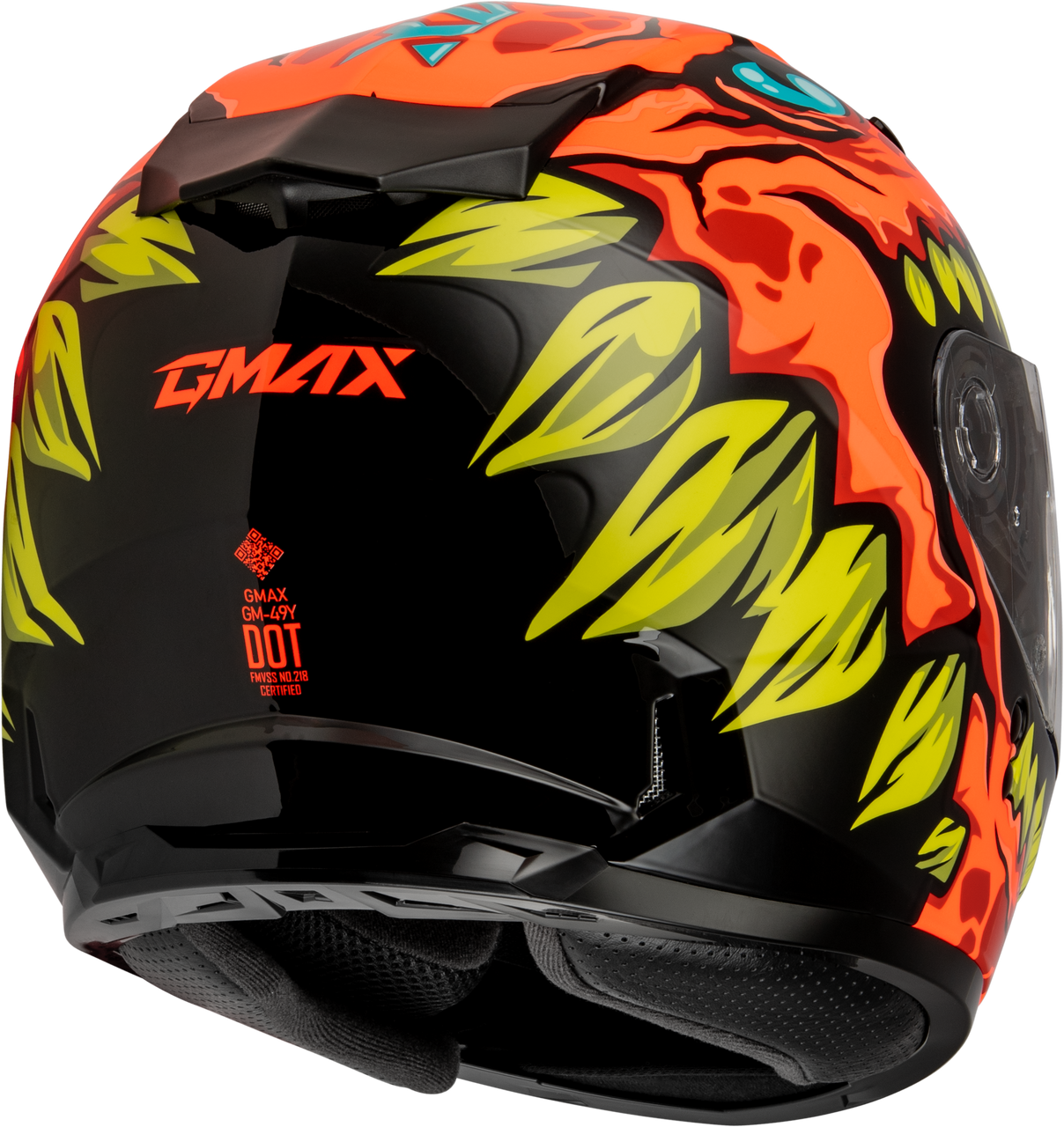 Gmax #F2499271 - Youth Gm-49y Drax Snow Helmet Orange YM