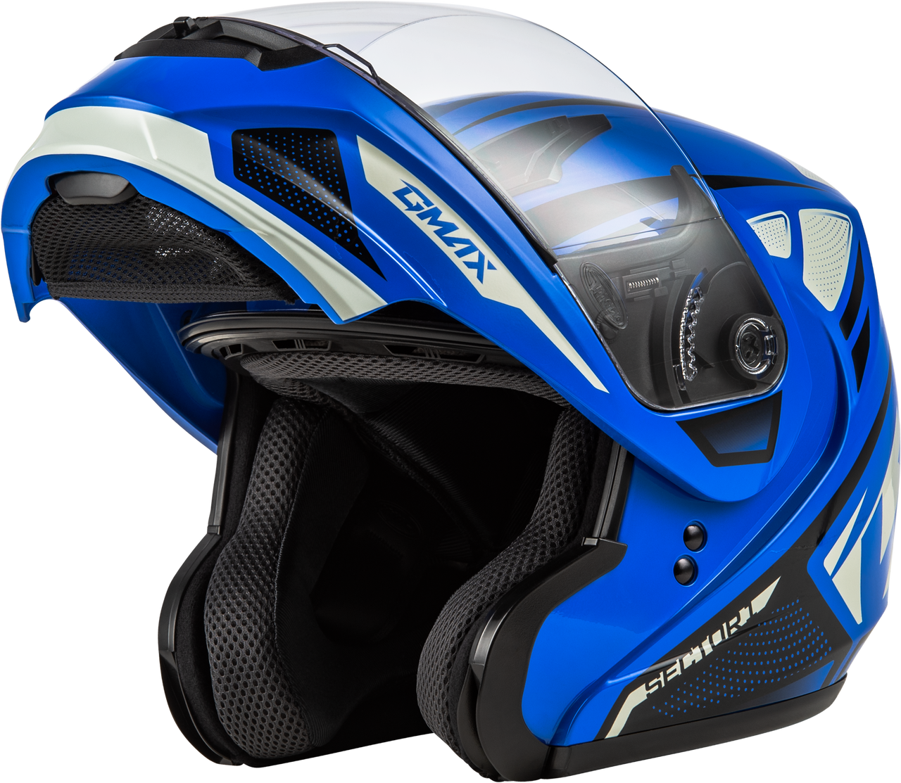 Gmax #M1043978 - Md-04 Sector Helmet Blue/Black 2X