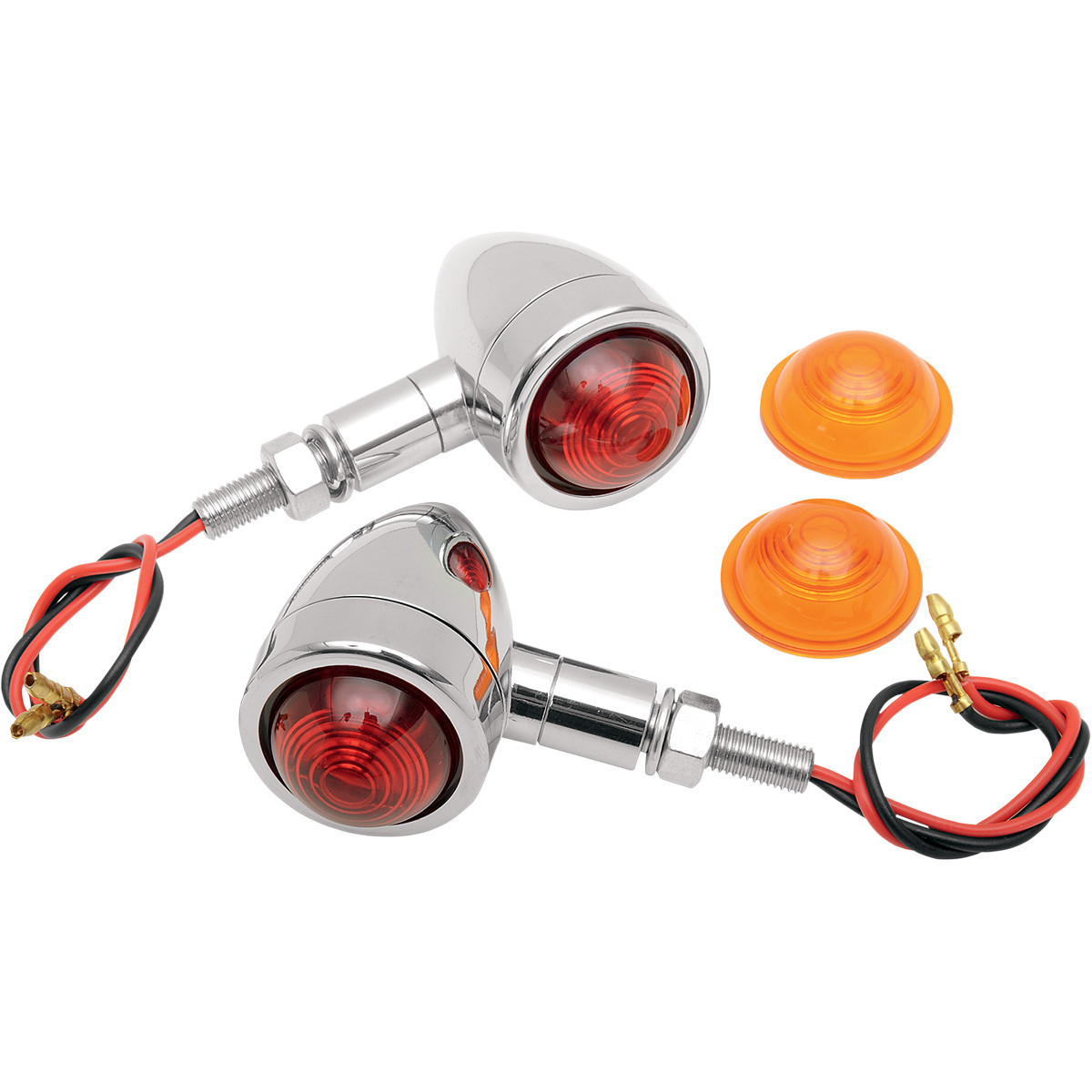 Drag Specialties - Mini-Bullet Light Kit - Amber/Red