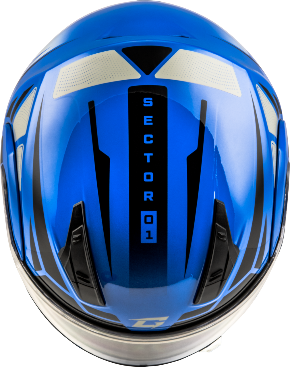 Gmax #M1043973 - Md-04 Sector Helmet Blue/Black XS