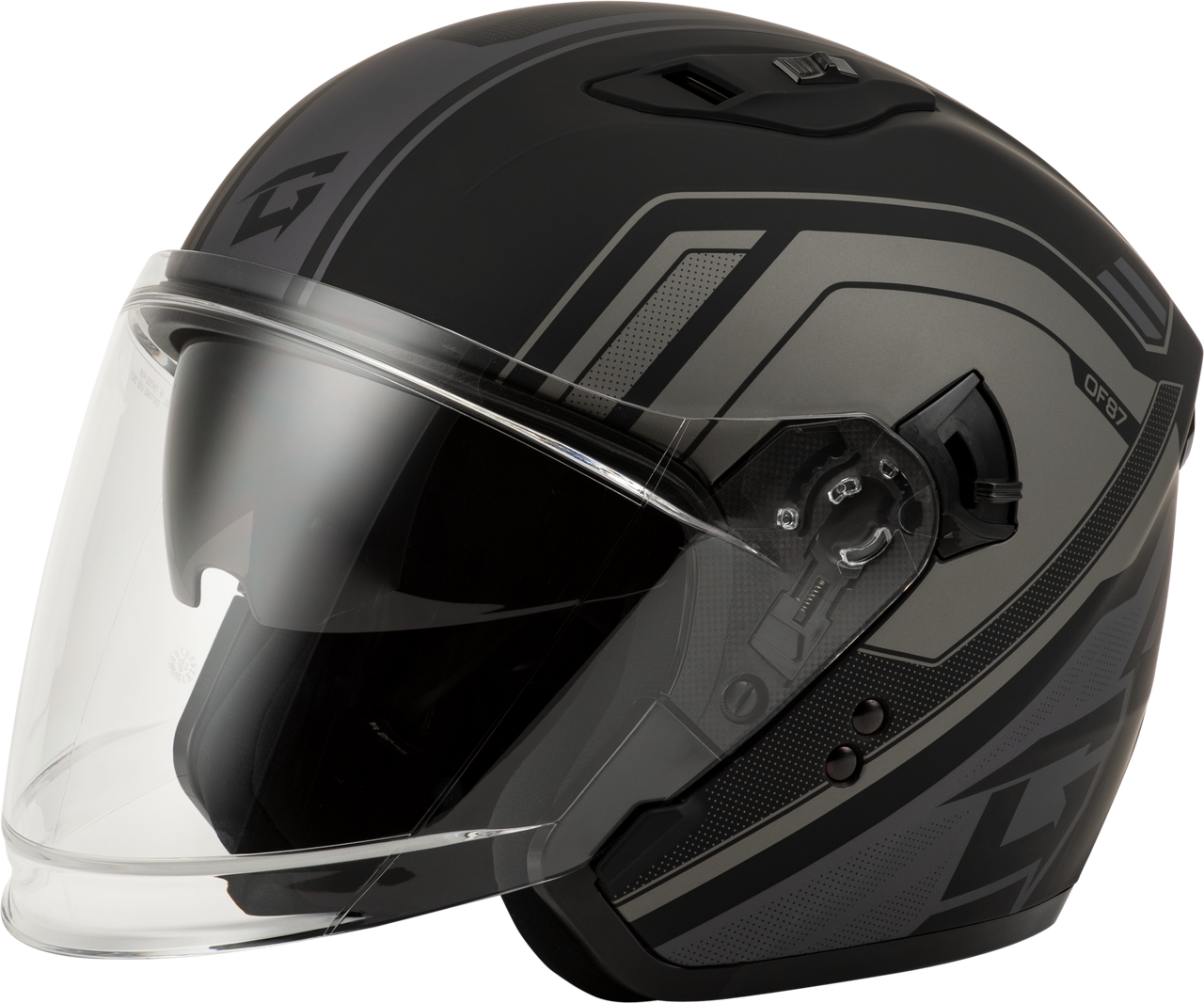 Gmax #O1287506 - Of-87 Duke Helmet Matte Black/Grey LG