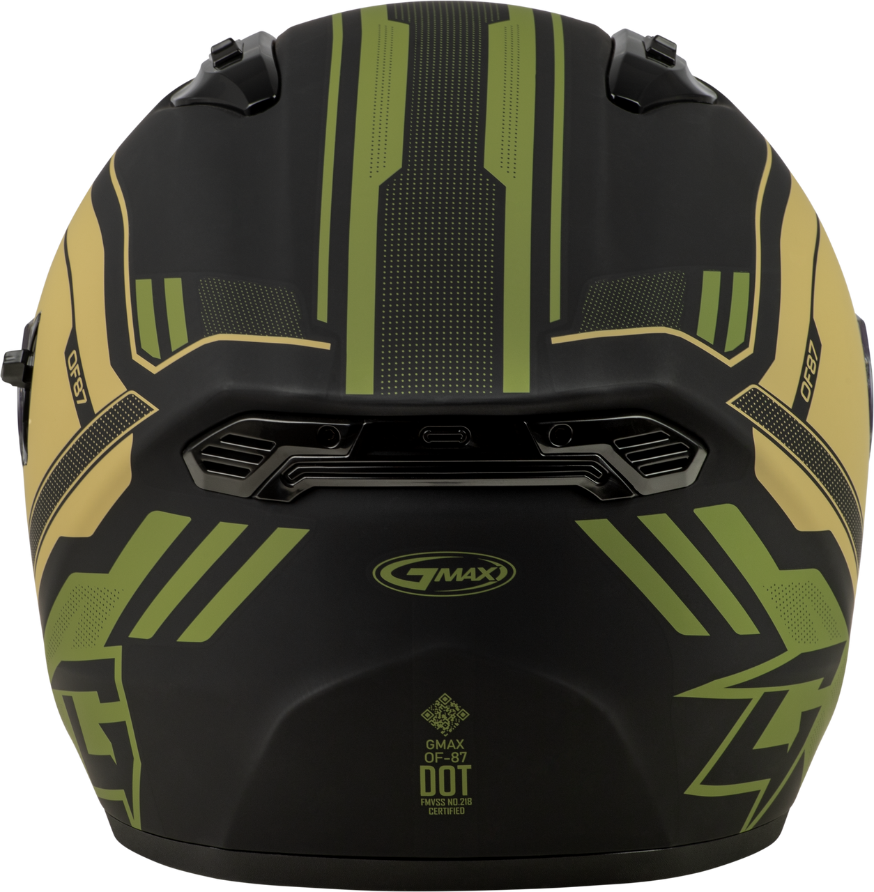 Gmax #O1287225 - Of-87 Duke Helmet Matte Black/Green MD
