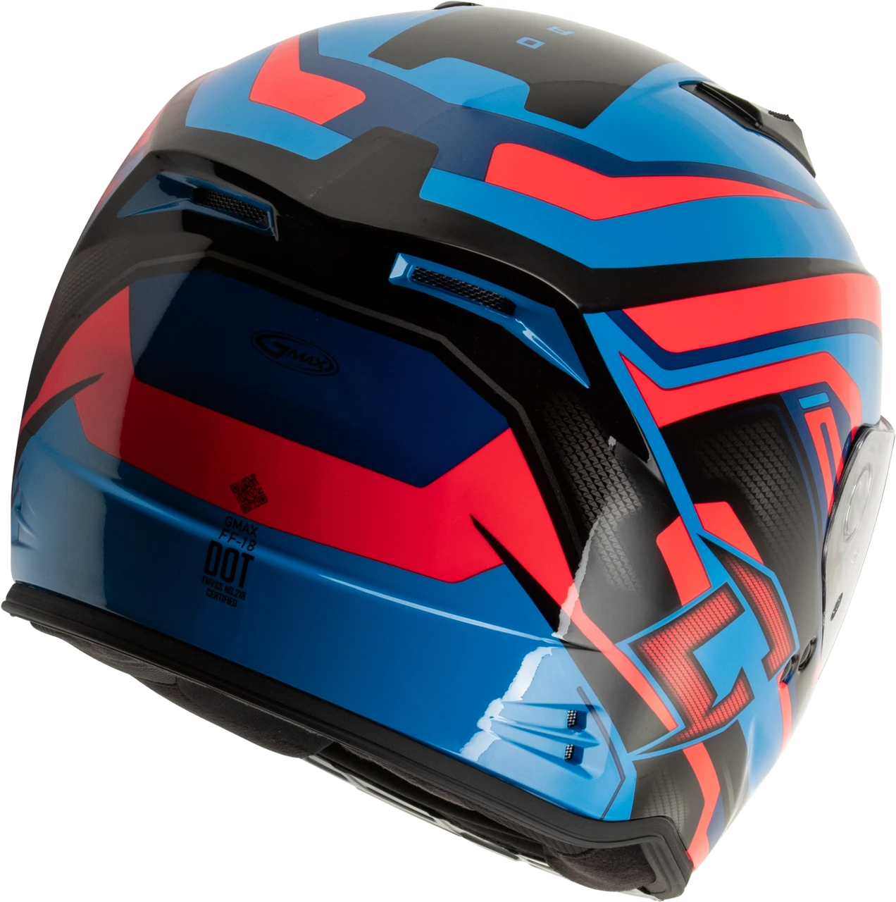 Gmax #F11811217 - Ff-18 Drift Helmet Black/Blue/RED XL