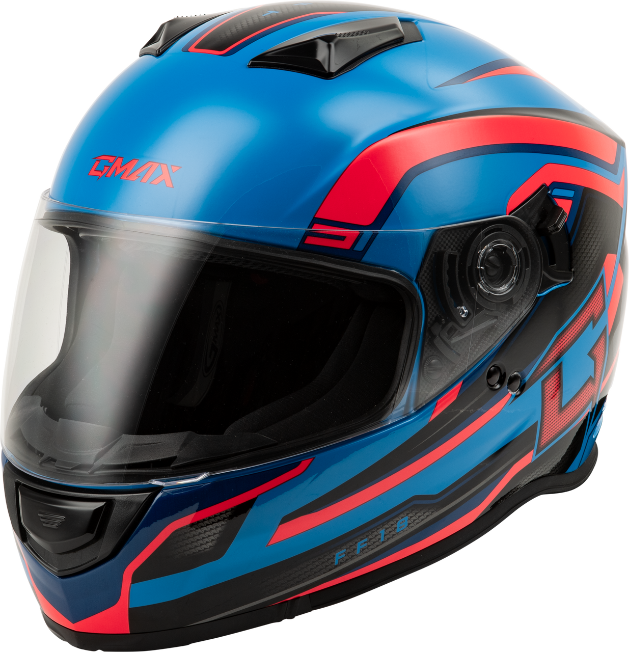 Gmax #F11811213 - Ff-18 Drift Helmet Black/Blue/RED XS