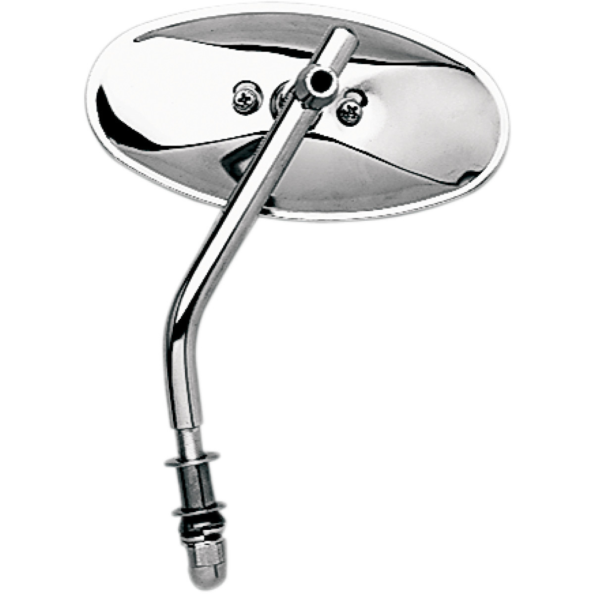 Emgo #20-34830 - Mirror - Side View - Chopper/Oval - Standard Stem - Each - Universal