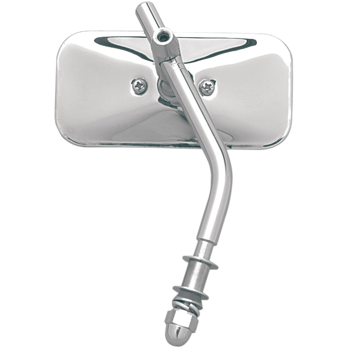 Emgo #20-34810 - Mirror - Side View - Chopper/Rectangle - Standard Stem - Each - Universal