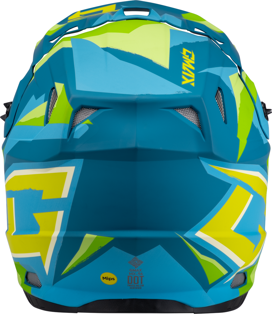 Gmax #D3961184 - Mx-96 Splinter Helmet Matte Blue/Green SM