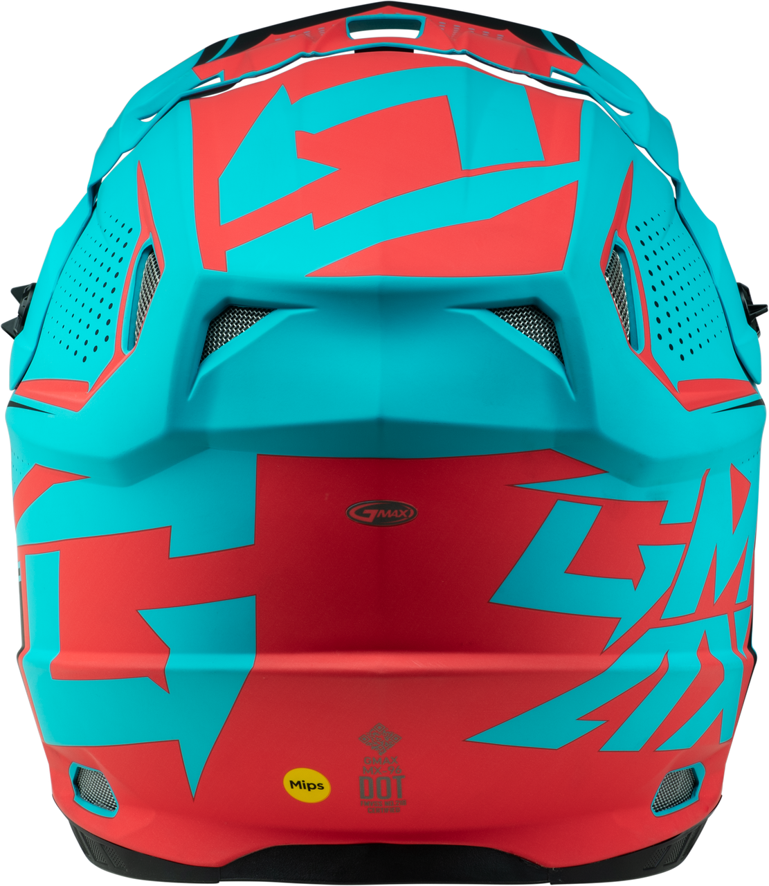 Gmax #D39621005 - Mx-96 502 Helmet Matte Blue/RED MD