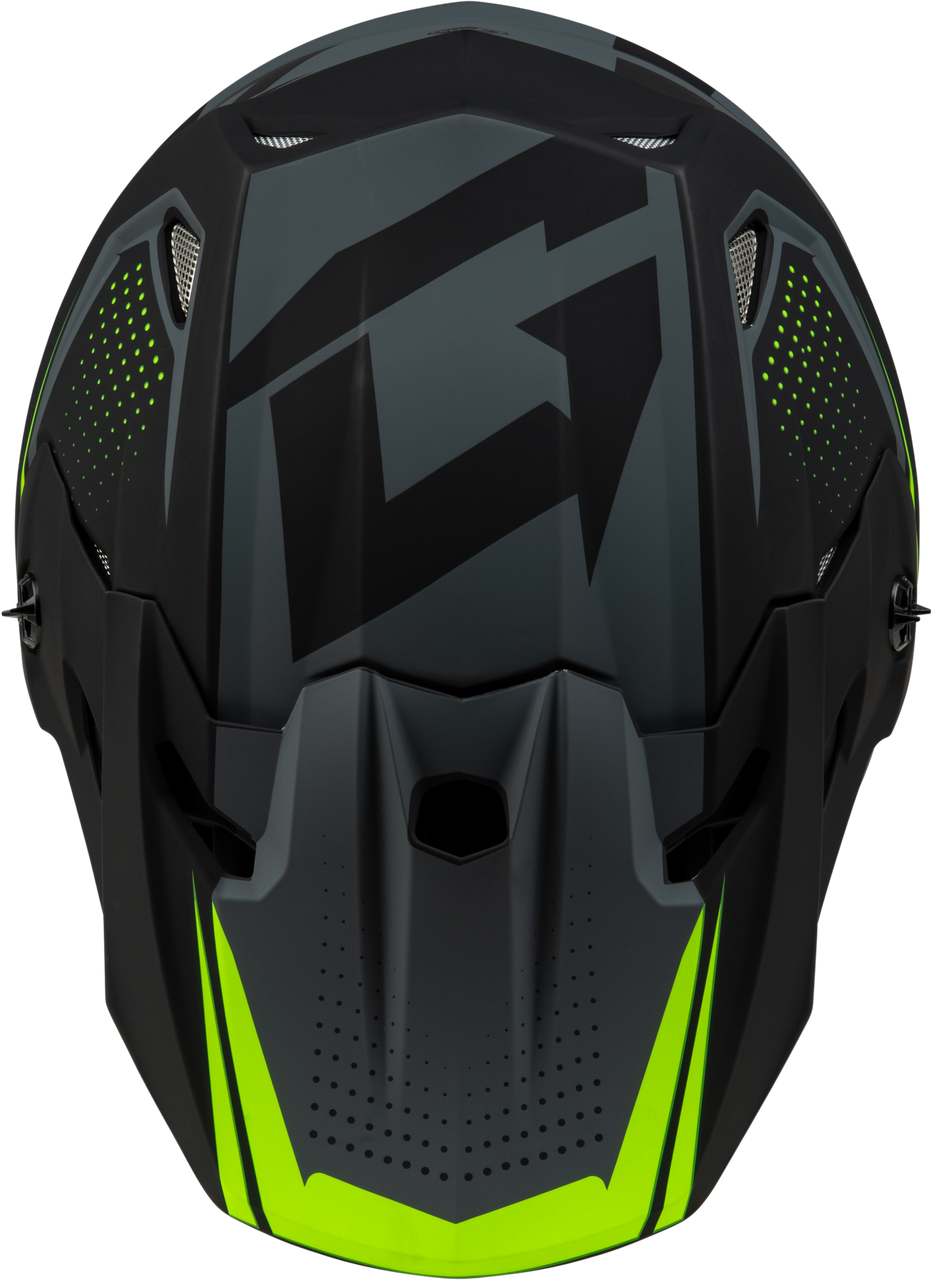 Gmax #D3962336 - Mx-96 502 Helmet Matte Grey/Hi-viz LG