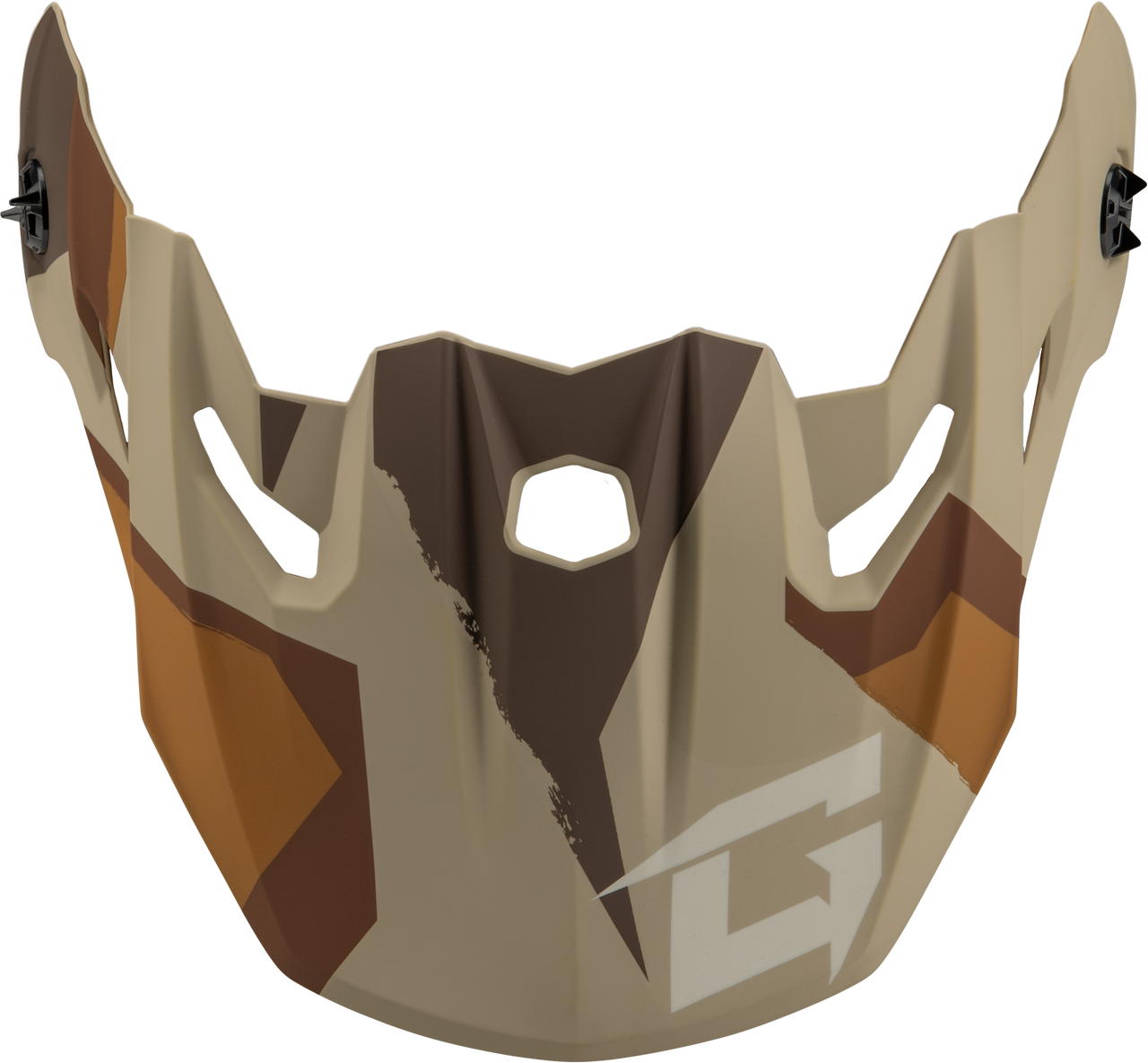 Gmax #G096011 - Mx-96 Splinter Visor W/Screws Matte Brwn/TAN/White
