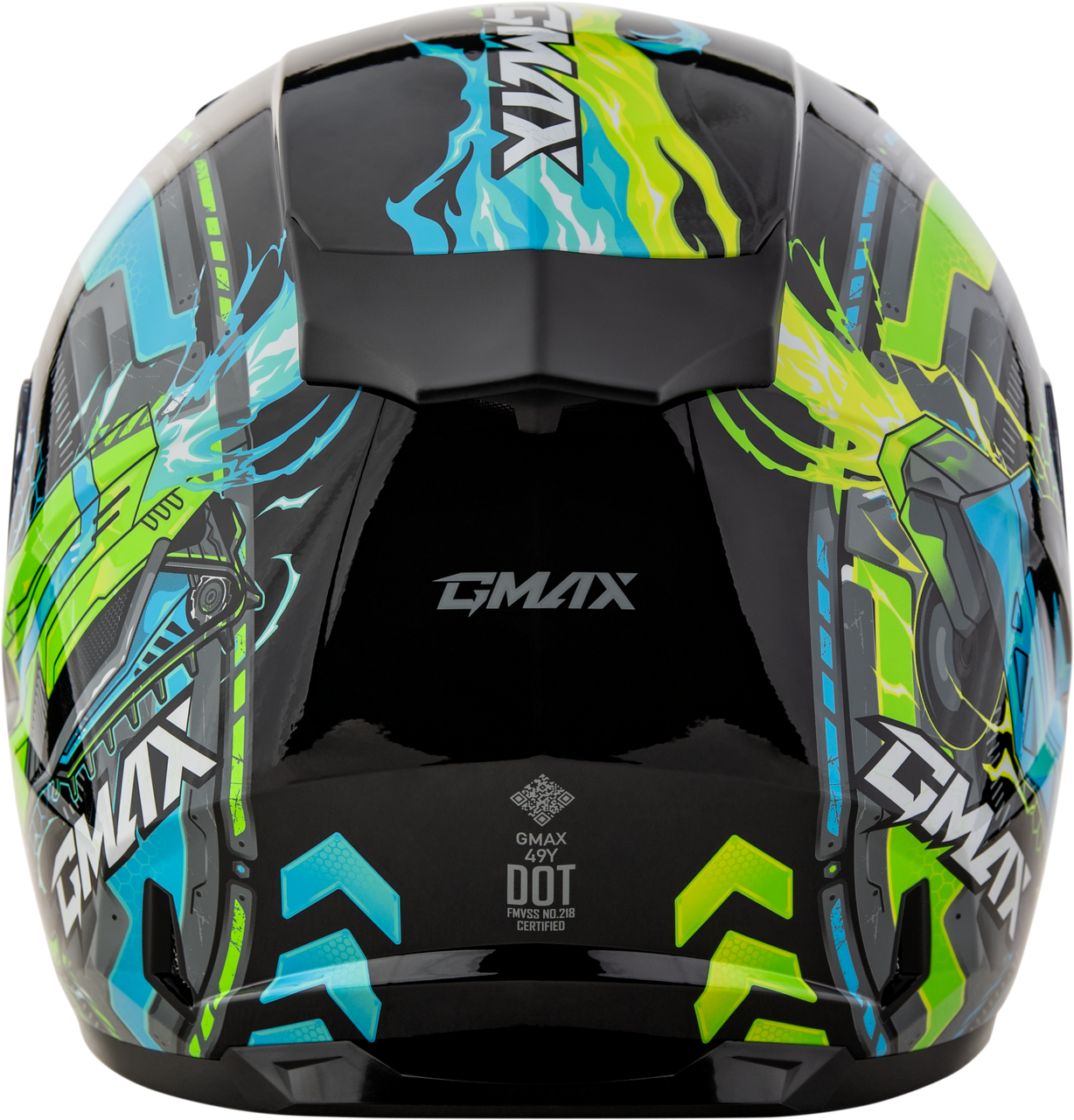 Gmax #G14911052 - Gm-49y Charge Helmet Black/Blue/Green YL
