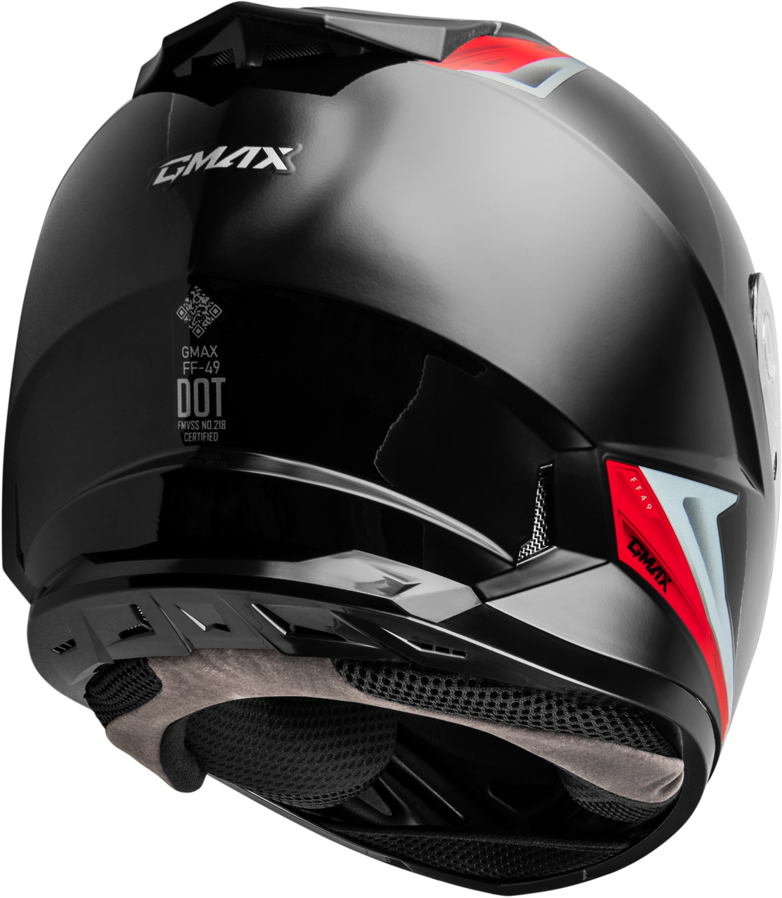 Gmax #F1498158 - Ff-49 Syth Helmet Black/RED 2X