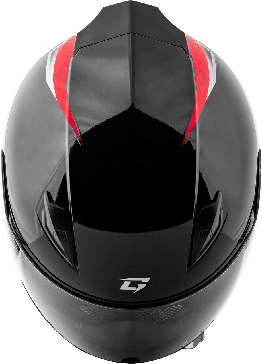 Gmax #F1498157 - Ff-49 Syth Helmet Black/RED XL
