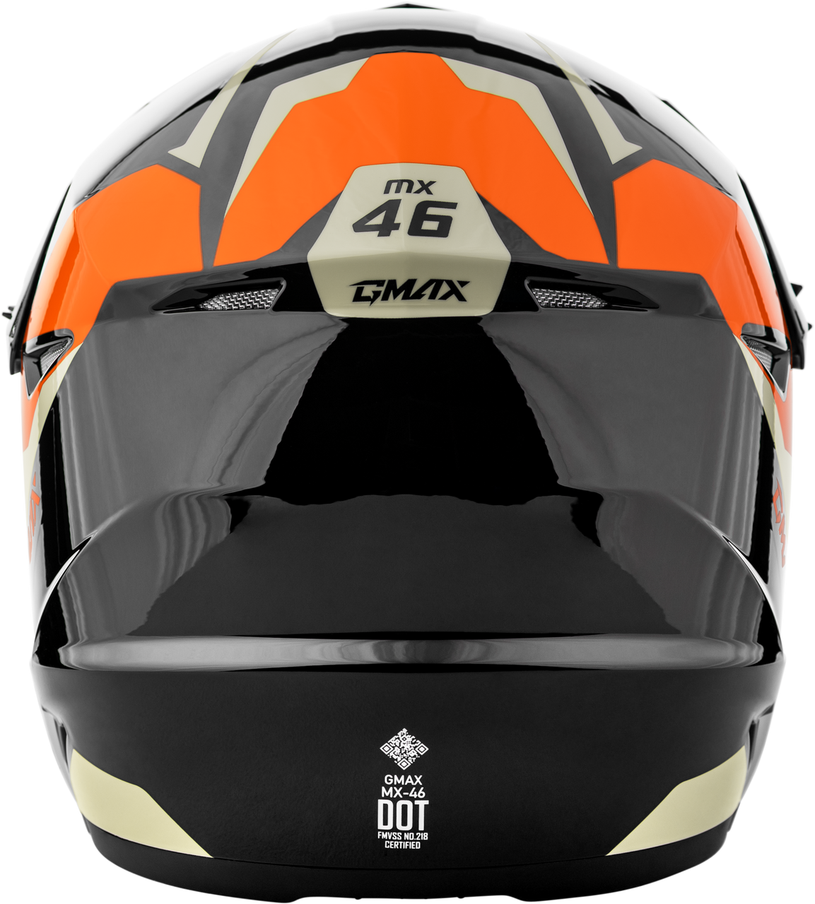 Gmax #D3466490 - Mx-46y Cyclus Helmet Black/Orange YS