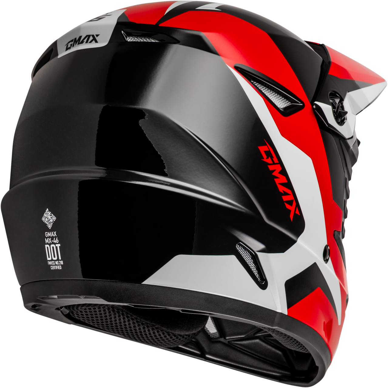 Gmax #D3466151 - Mx-46y Cyclus Helmet Black/RED YM