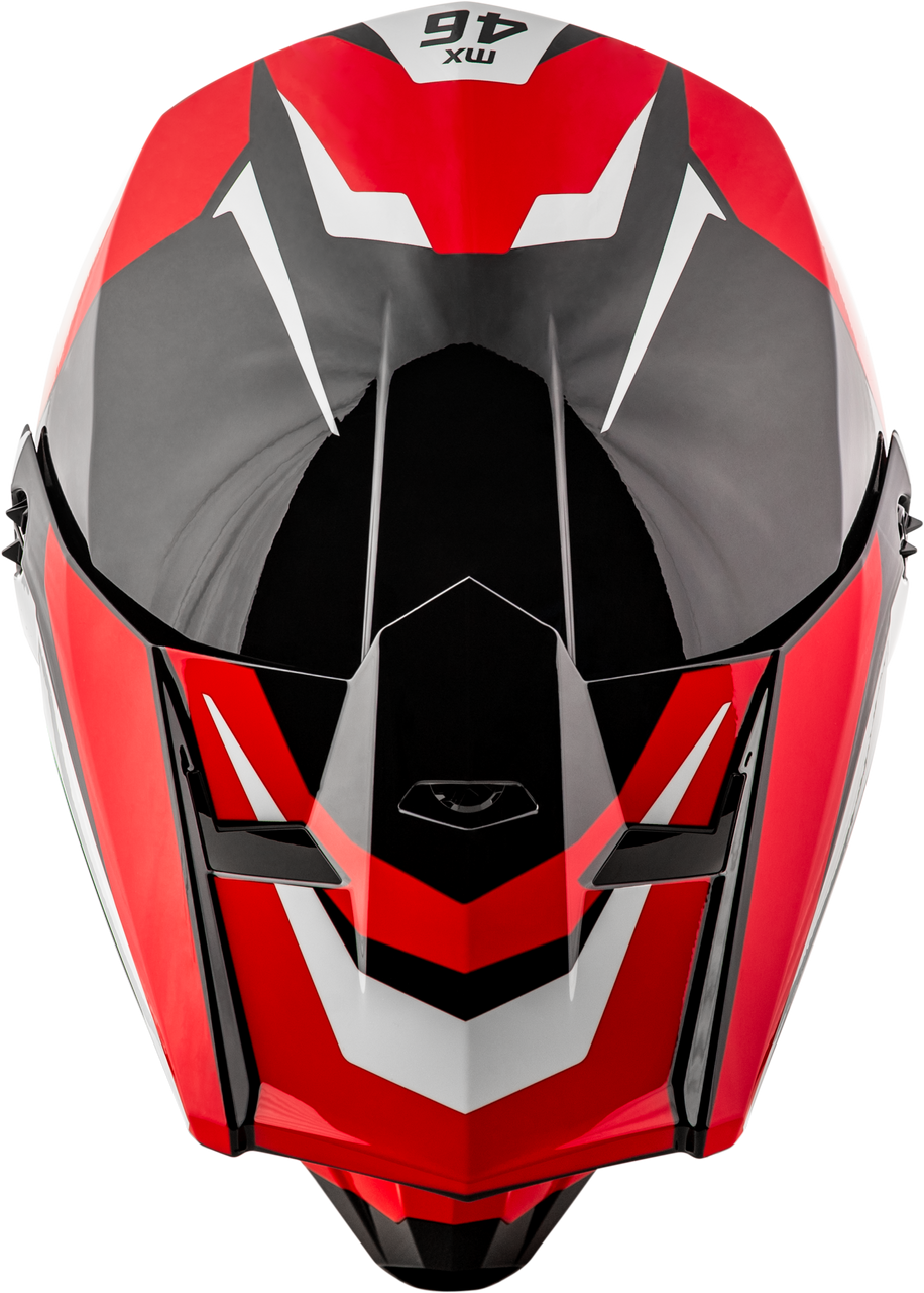 Gmax #D3466150 - Mx-46y Cyclus Helmet Black/RED YS