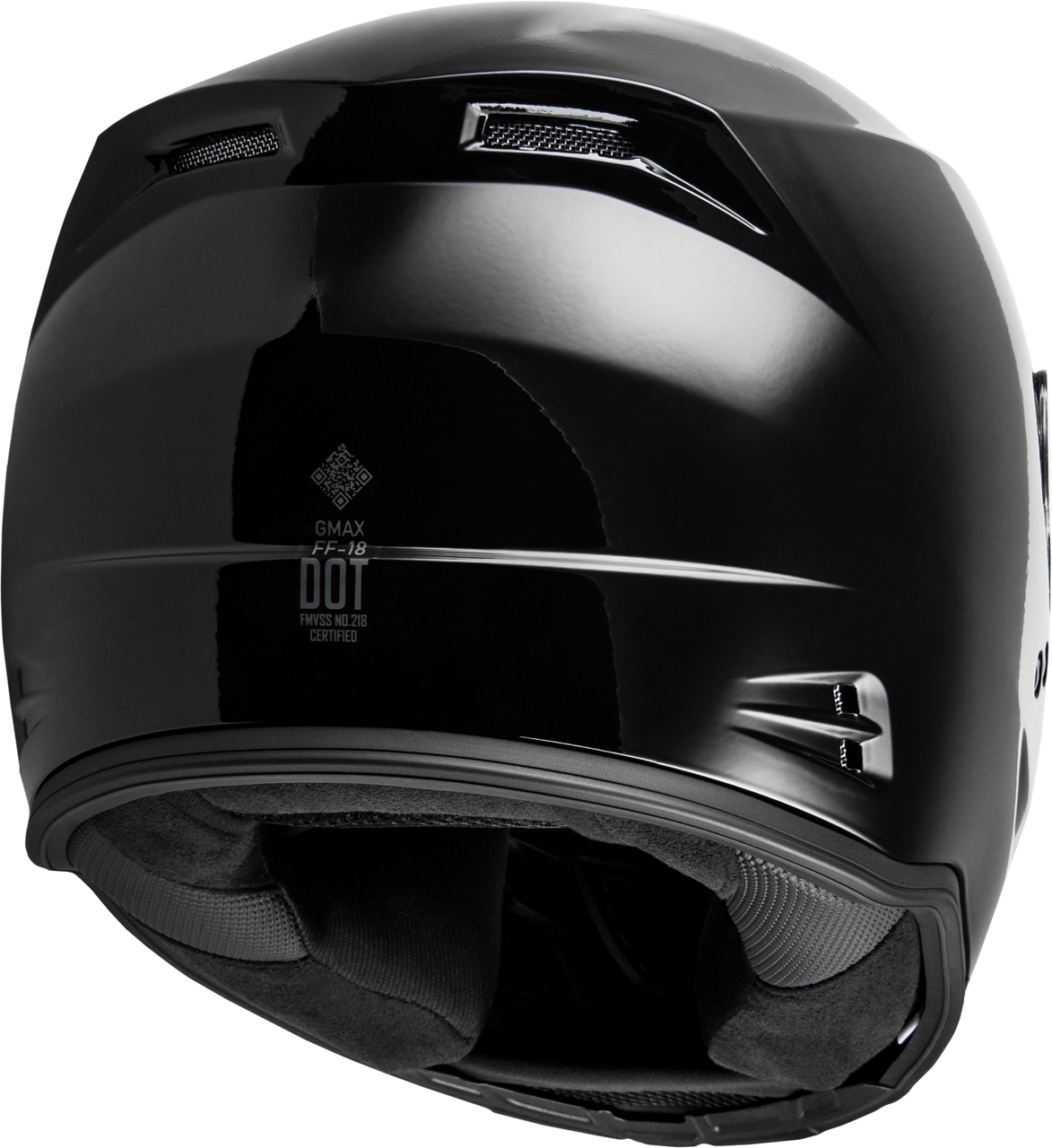 Gmax #F1180028 - Ff-18 Solid Helmets Black 2X