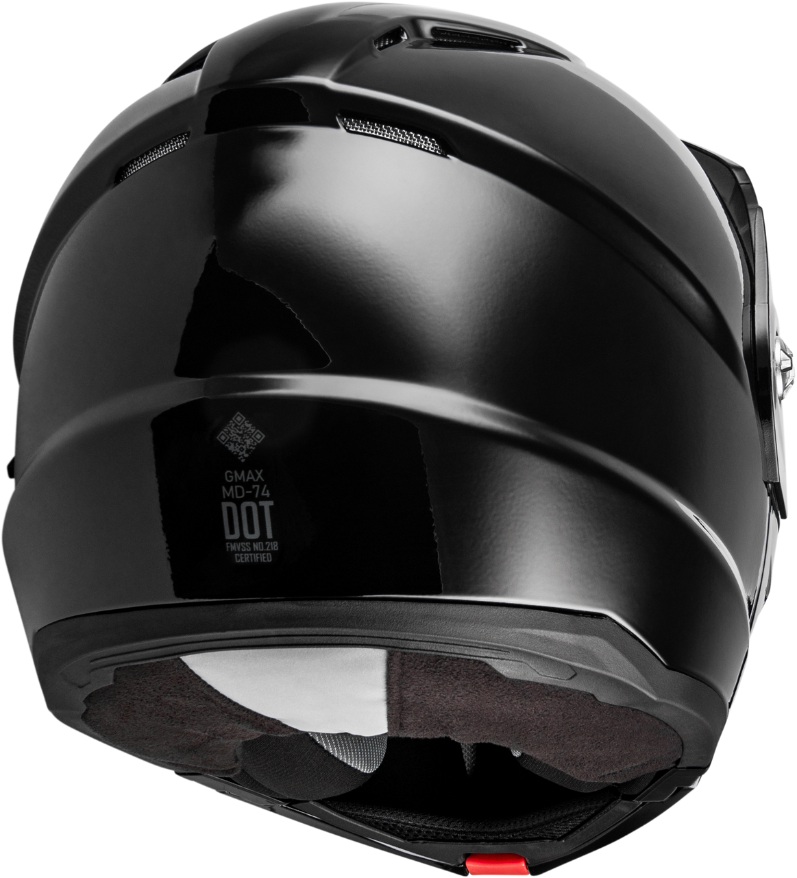 Gmax #M1740026R - Md-74 Solid Helmets Black LG