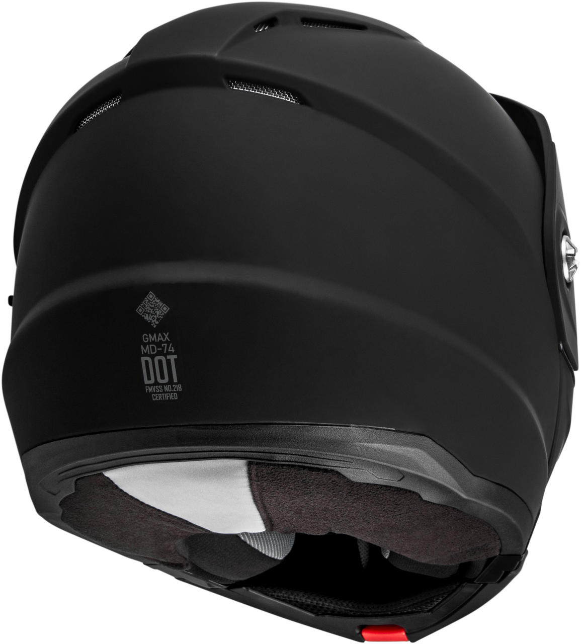 Gmax #M1740076R - Md-74 Solid Helmets Matte Black LG