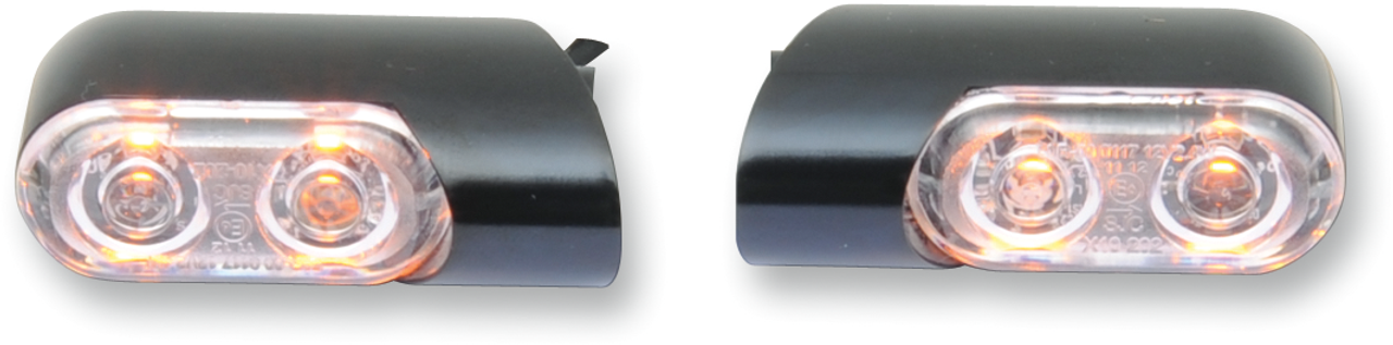 Accessory Marker Lights - Amber/Front - Black